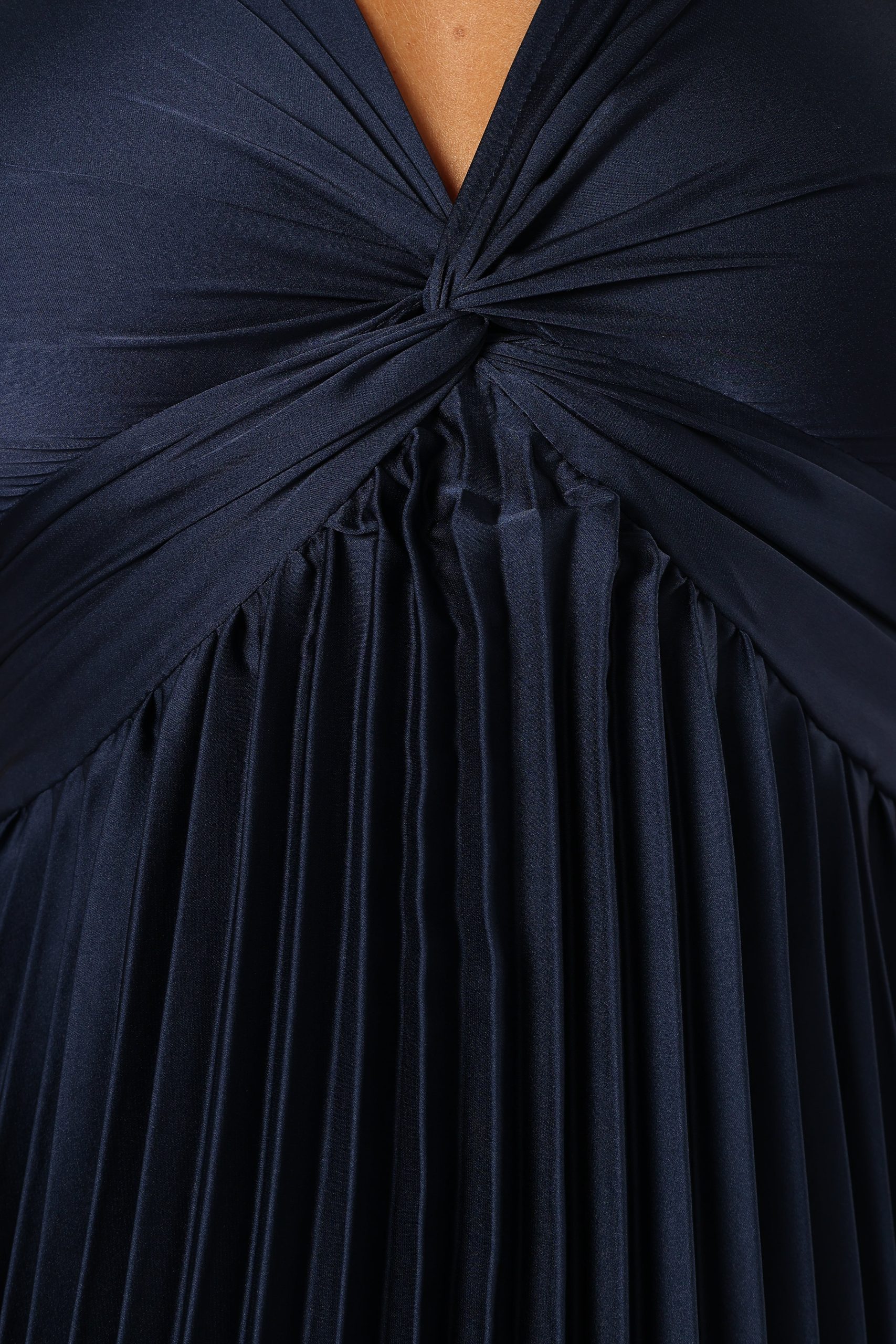 Nova Flutter Sleeve Midi Dress - Navy - Image 8