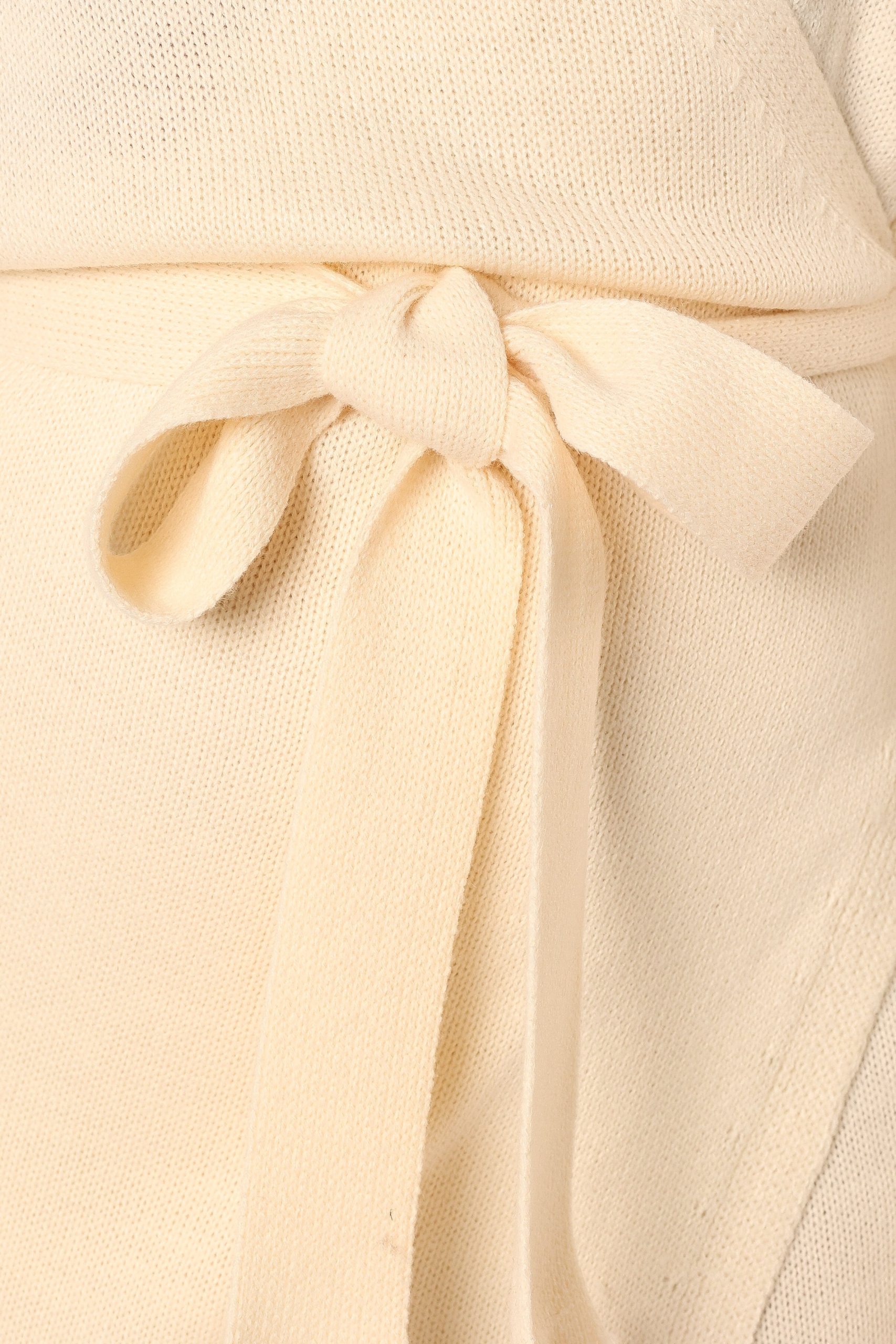 Nova Wrap Knit Midi Dress - Taupe - Image 9