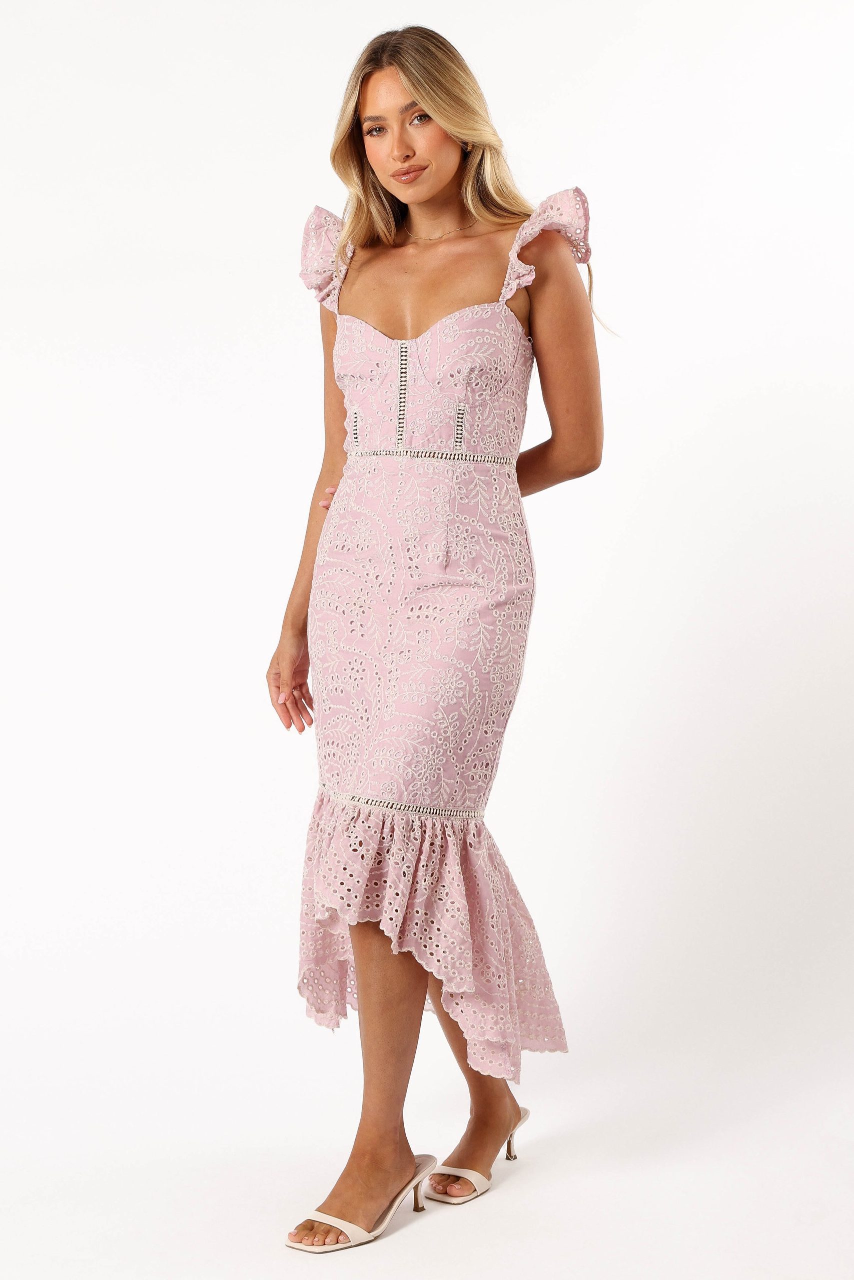 Novella Midi Dress - Pink - Image 3