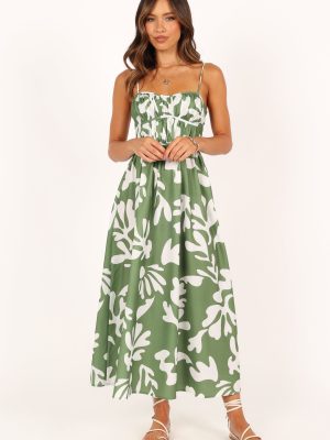 Payton Midi Dress - Khaki