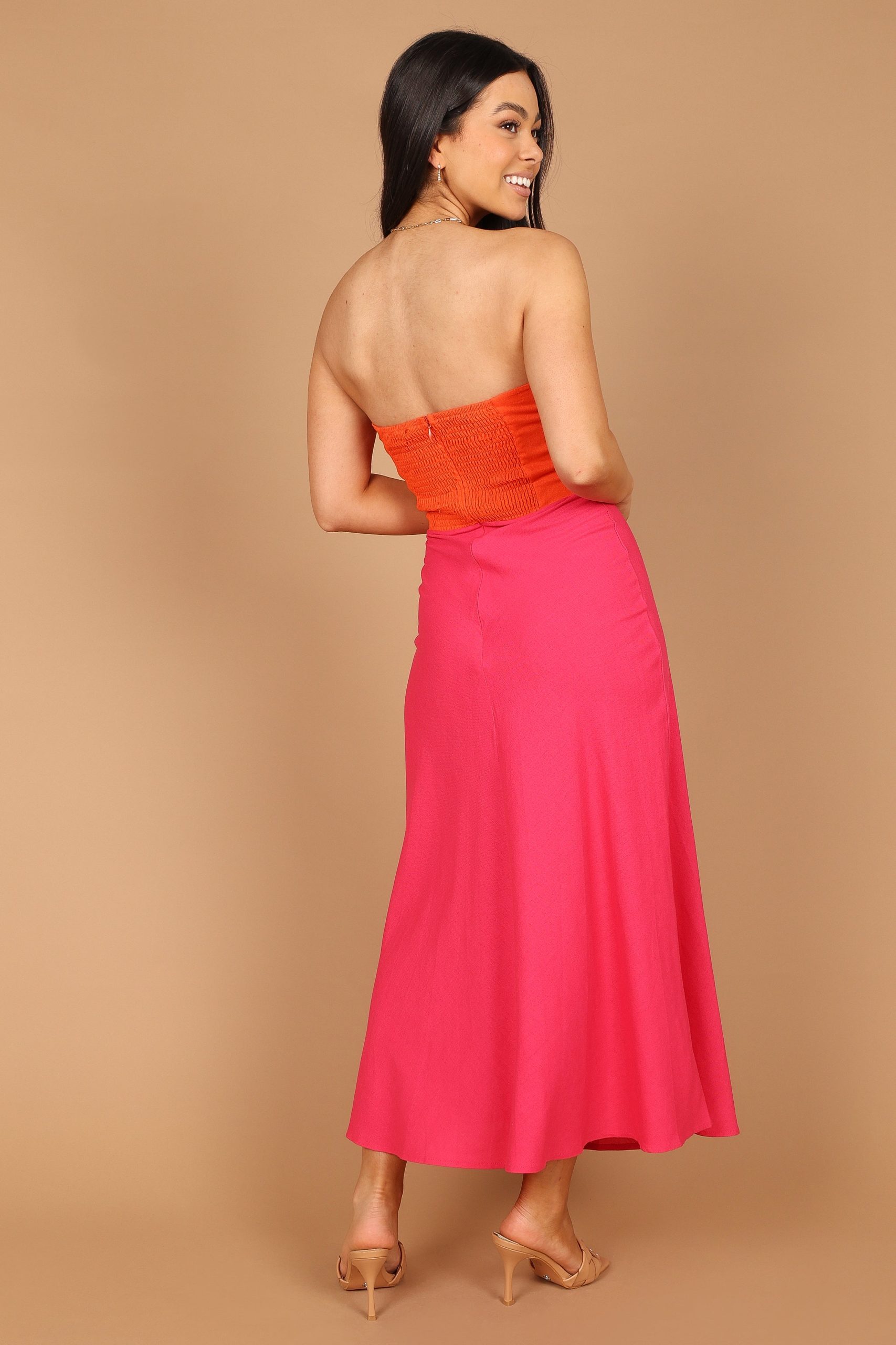 Rosetta Dress - Fuchsia/Orange - Image 4
