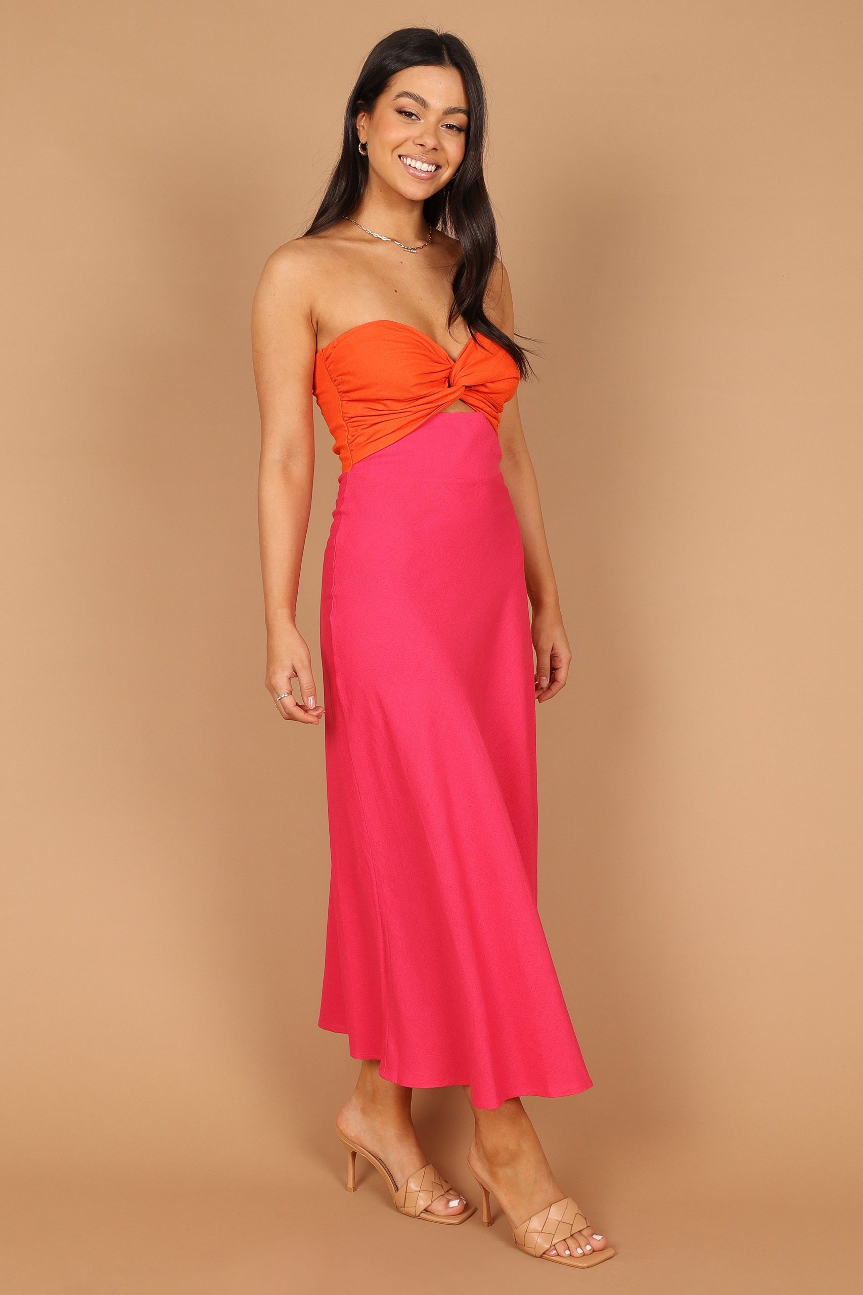 Rosetta Dress - Fuchsia/Orange - Image 5