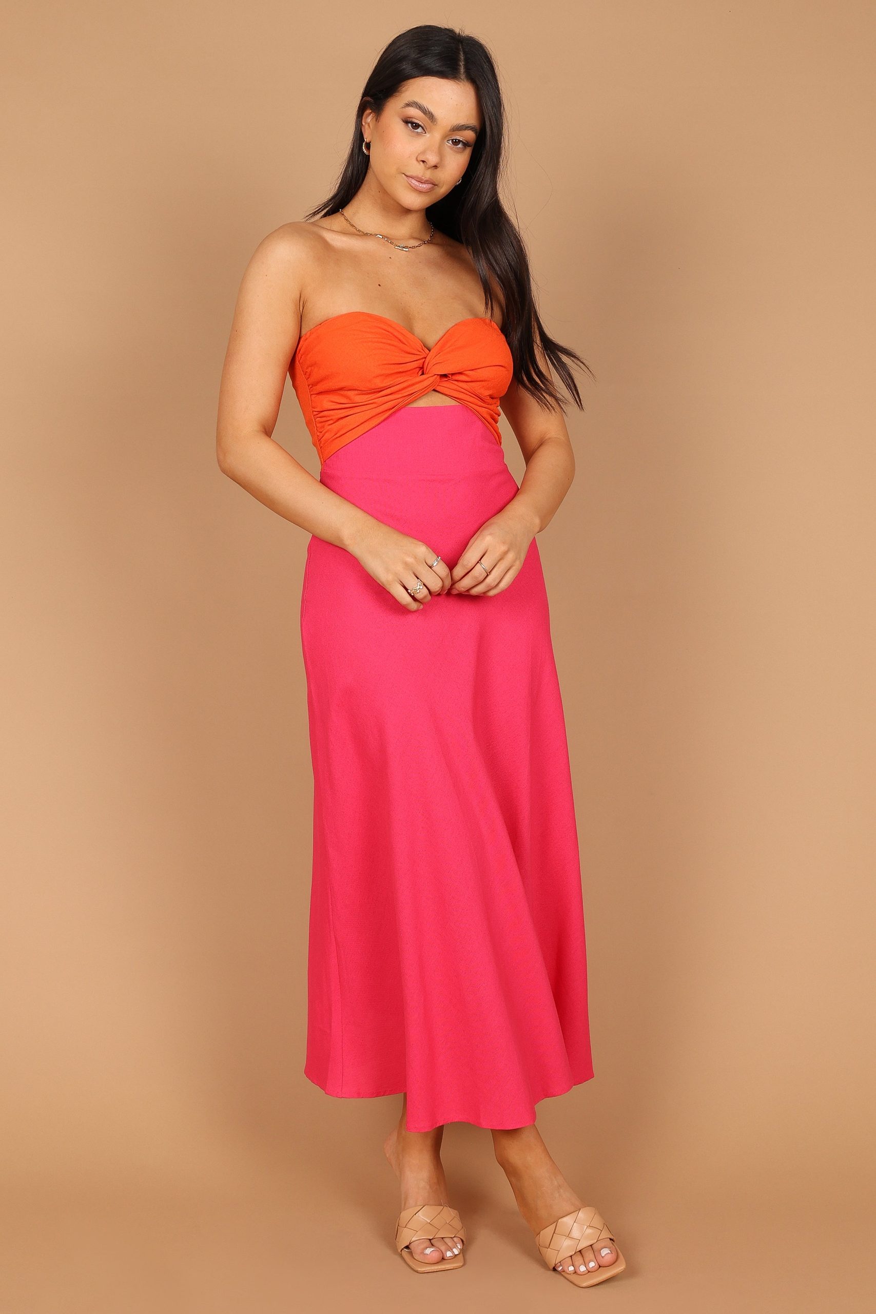 Rosetta Dress - Fuchsia/Orange - Image 6