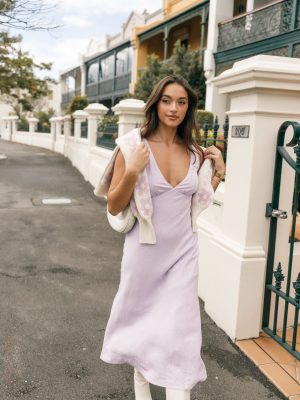 Shyla Midi Dress - Lilac