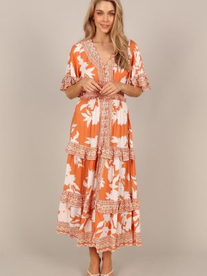 Silvio Maxi Dress - Orange