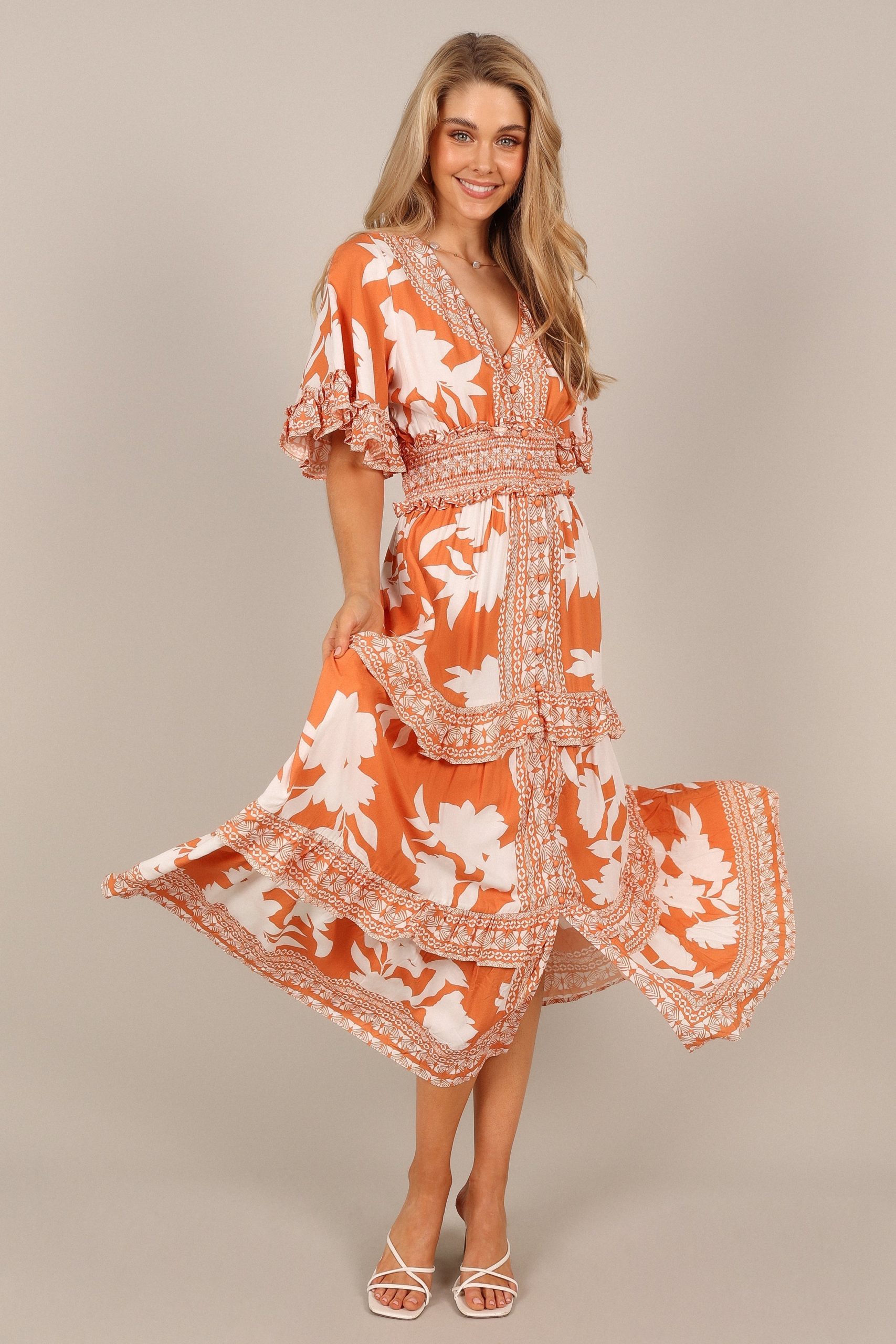 Silvio Maxi Dress - Orange - Image 3