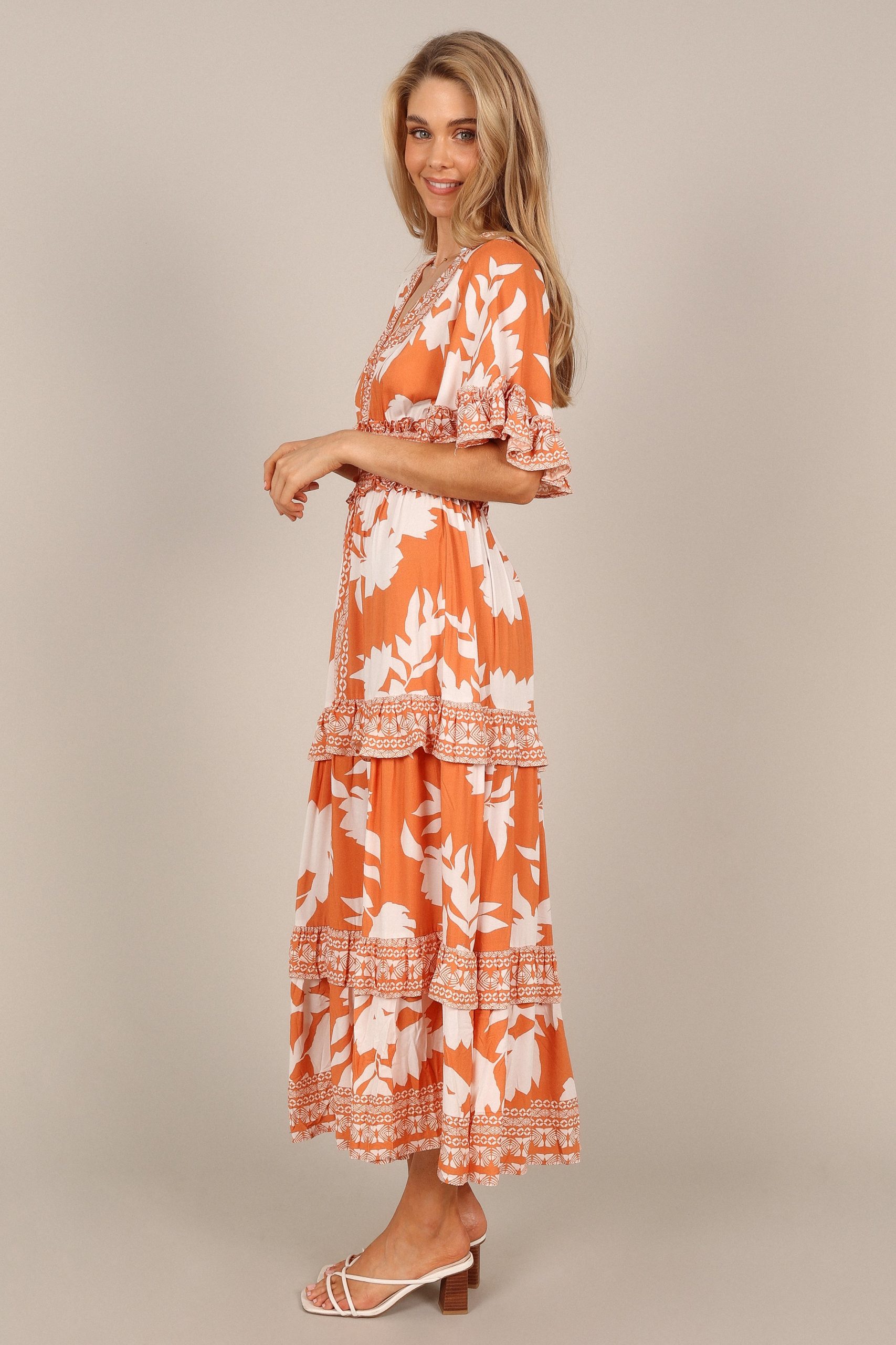 Silvio Maxi Dress - Orange - Image 4