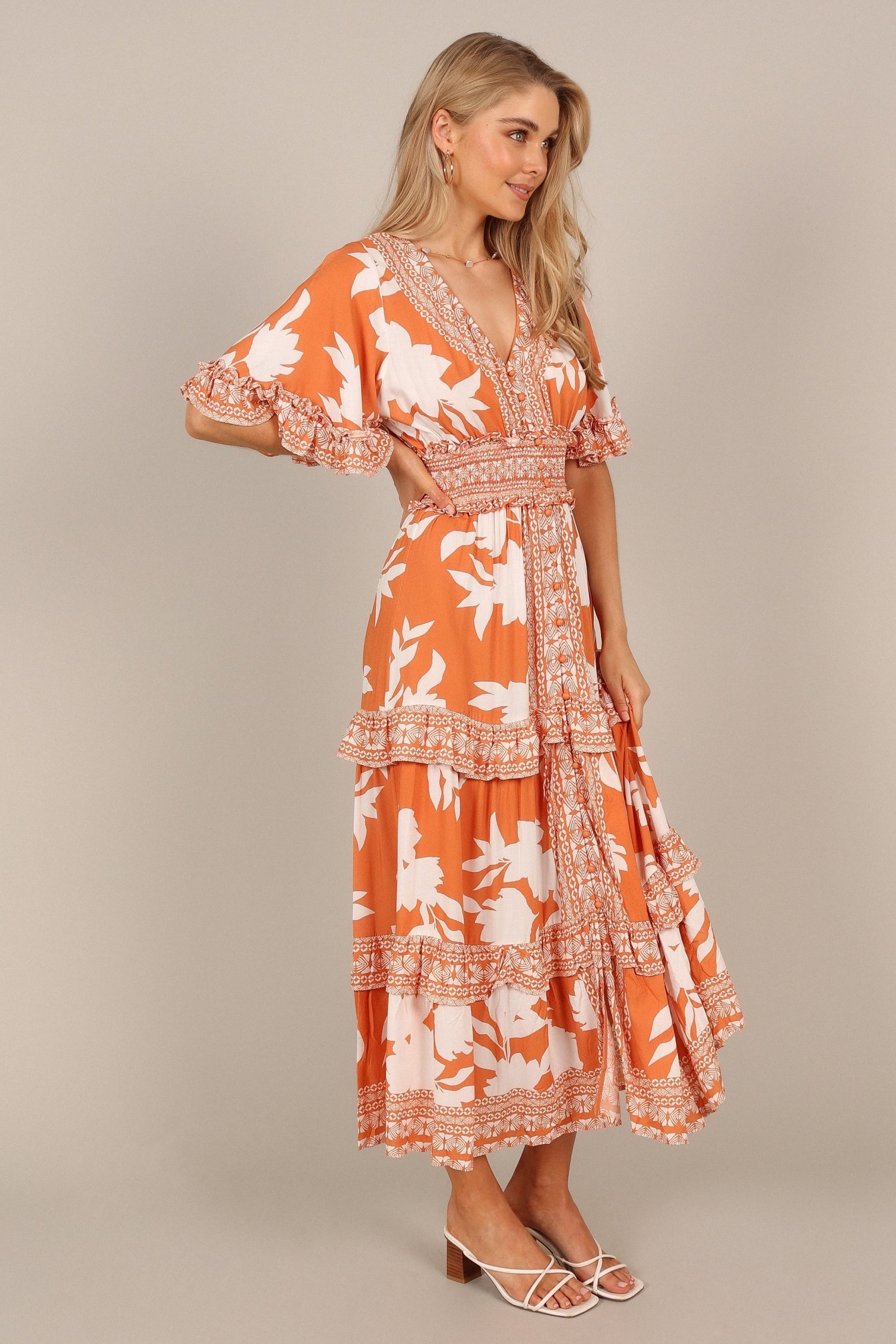 Silvio Maxi Dress - Orange - Image 6