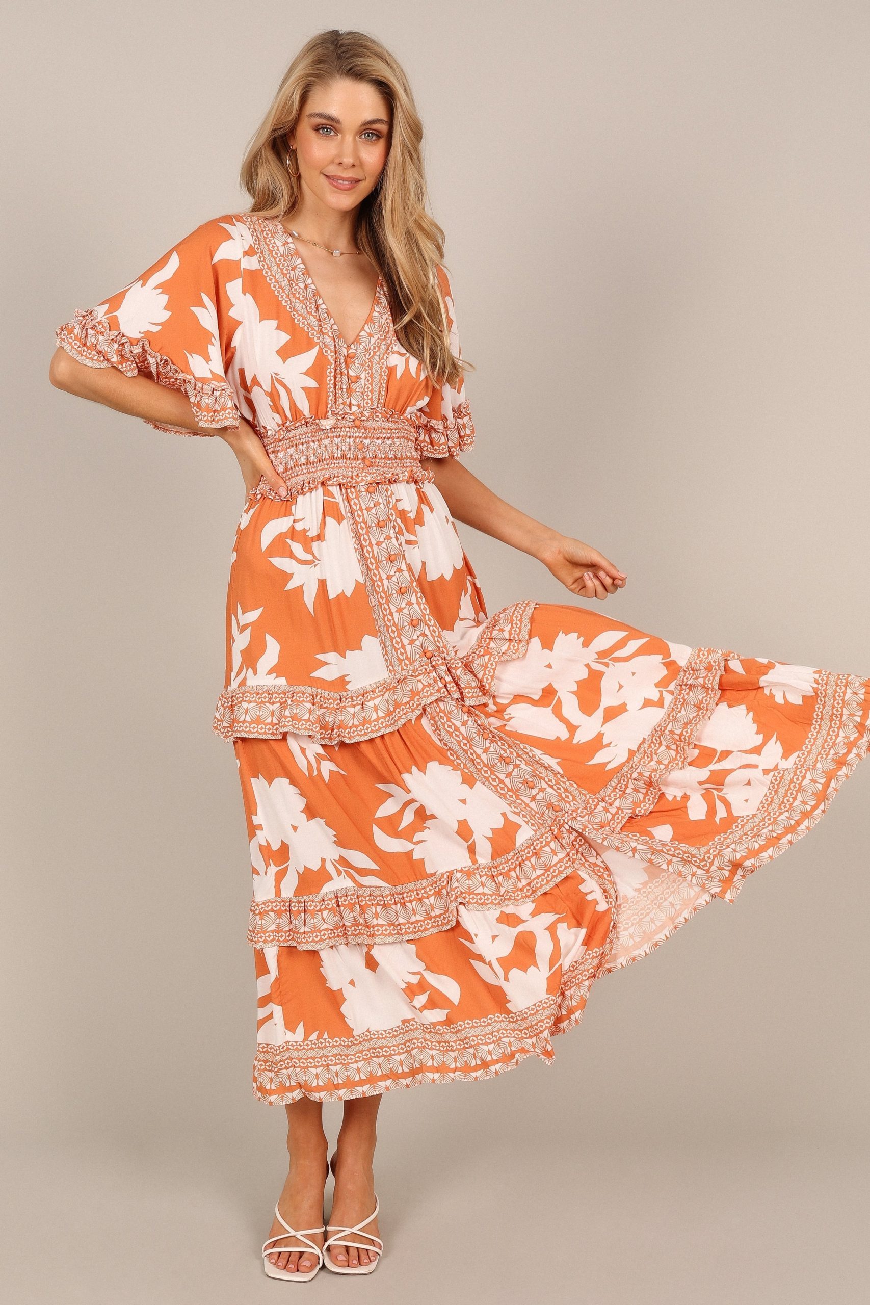 Silvio Maxi Dress - Orange - Image 7