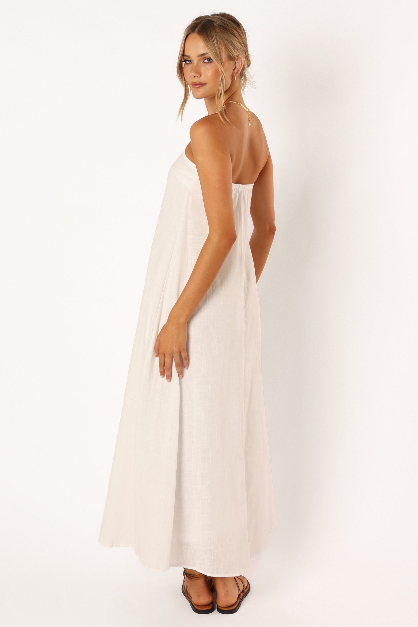 Soph Strapless Maxi Dress - White - Image 6