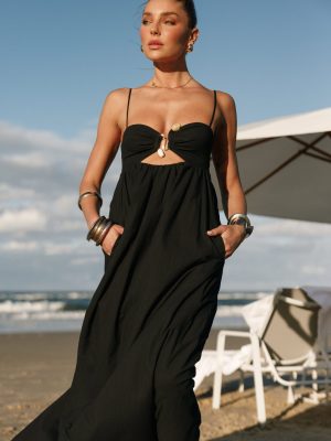 Tanala Maxi Dress - Black