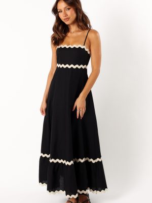 Yana Maxi Dress - Black Cream