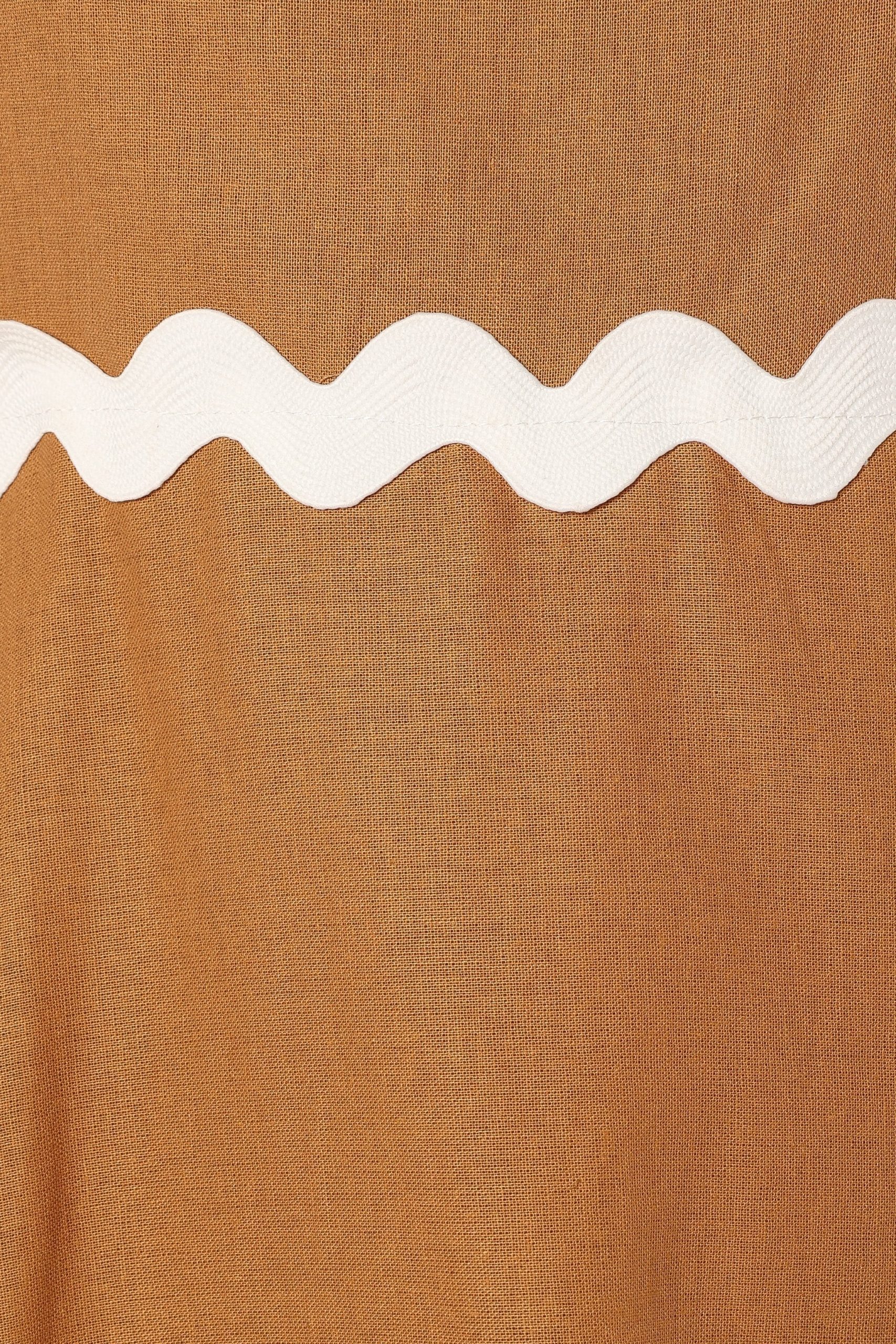 Yana Maxi Dress - Tan White - Image 9