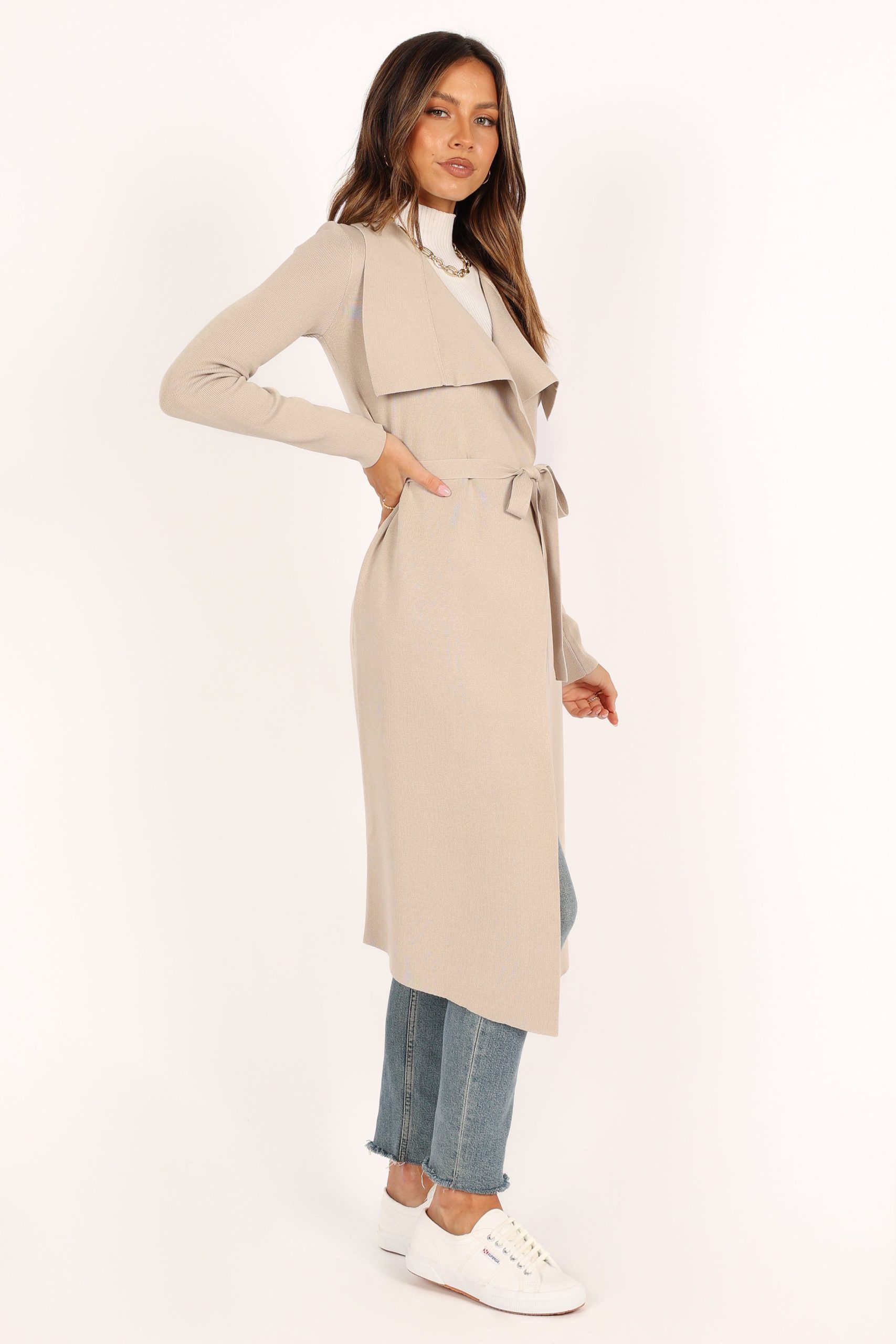 Audrina Cardigan - Stone - Image 6