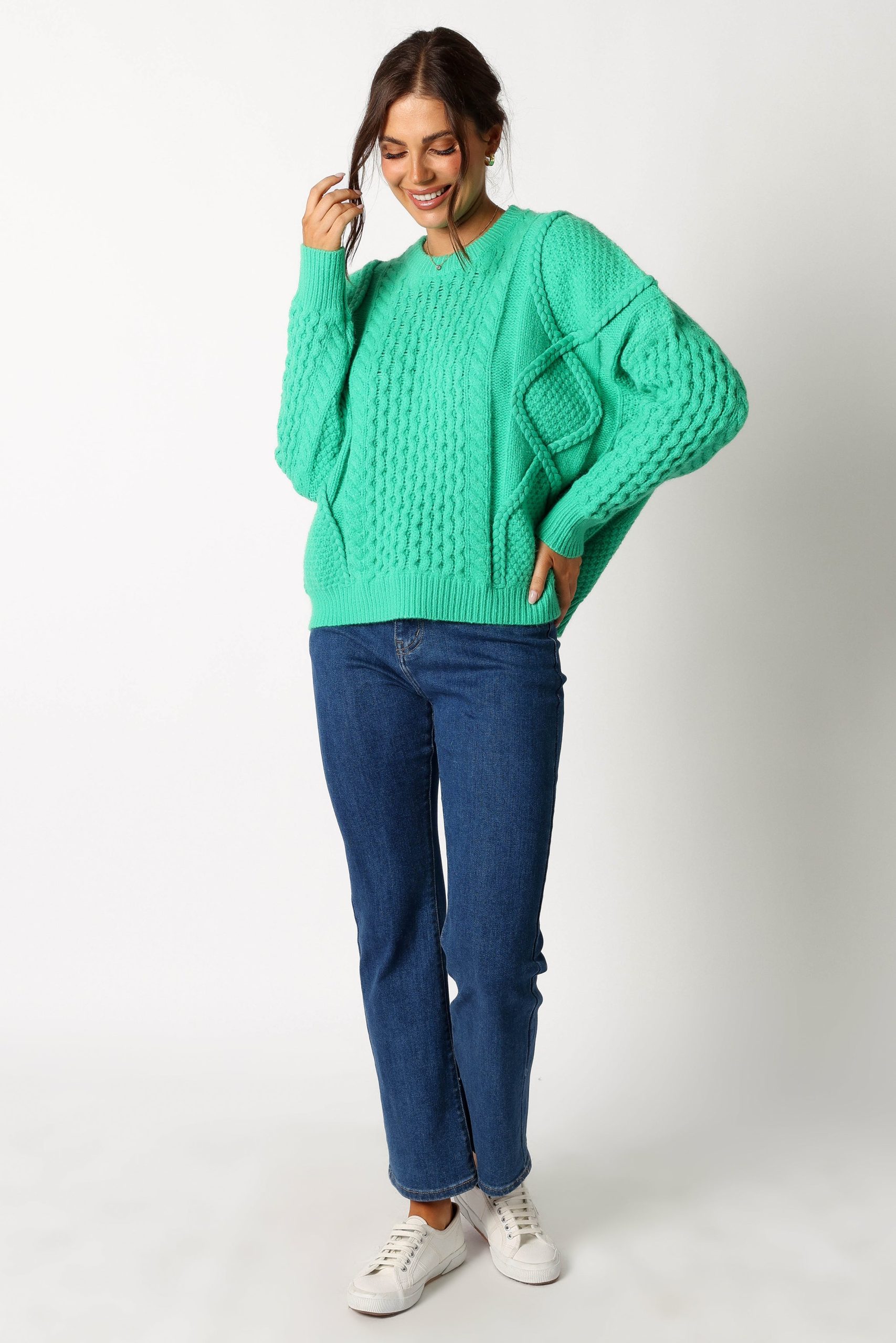 Bentley Knit Sweater - Green - Image 5