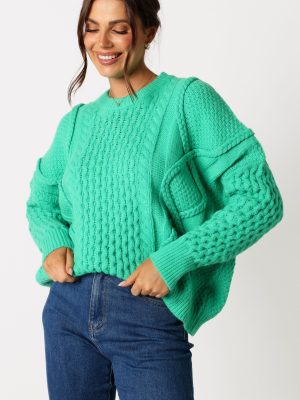 Bentley Knit Sweater - Green