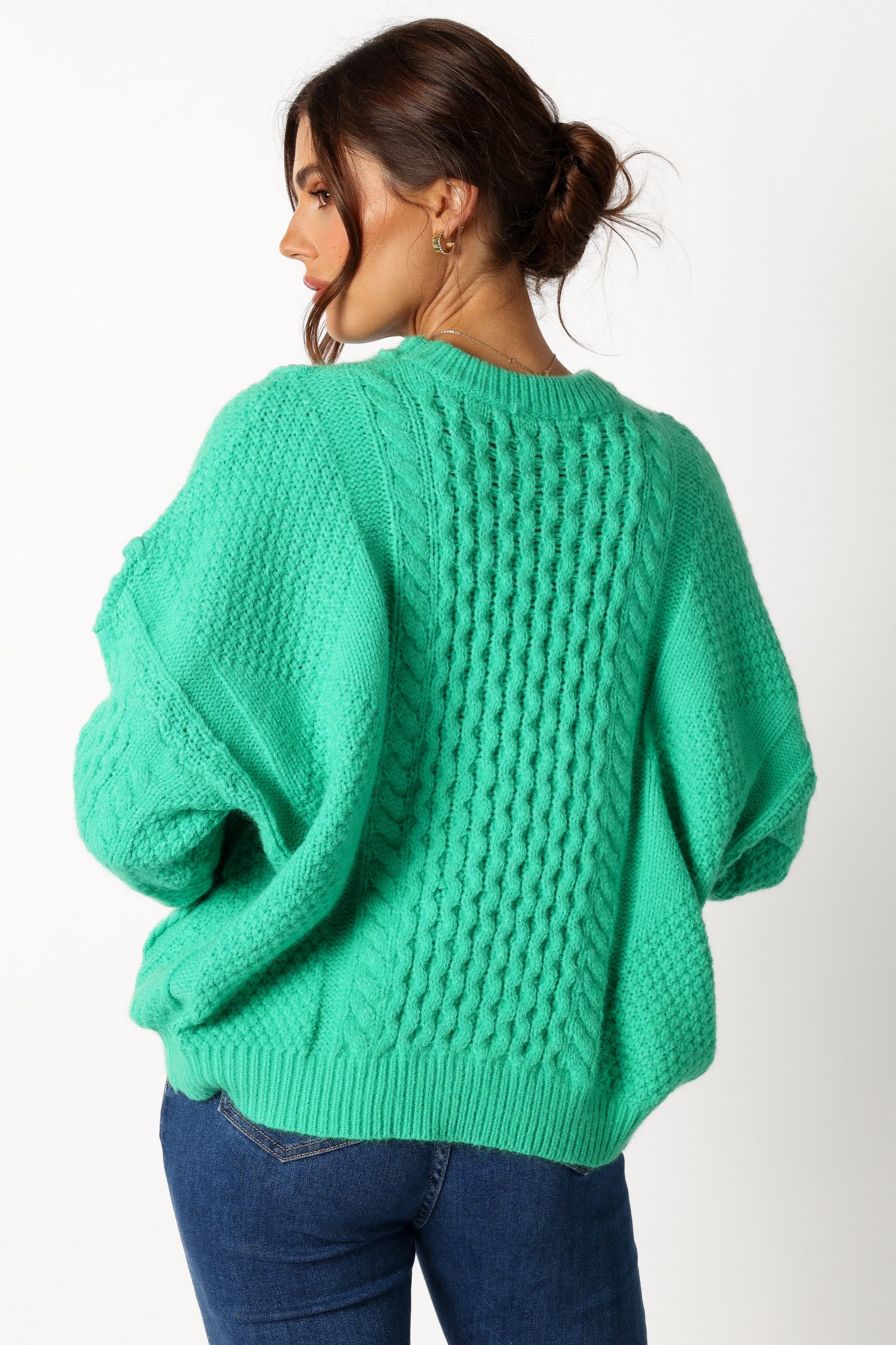 Bentley Knit Sweater - Green - Image 3