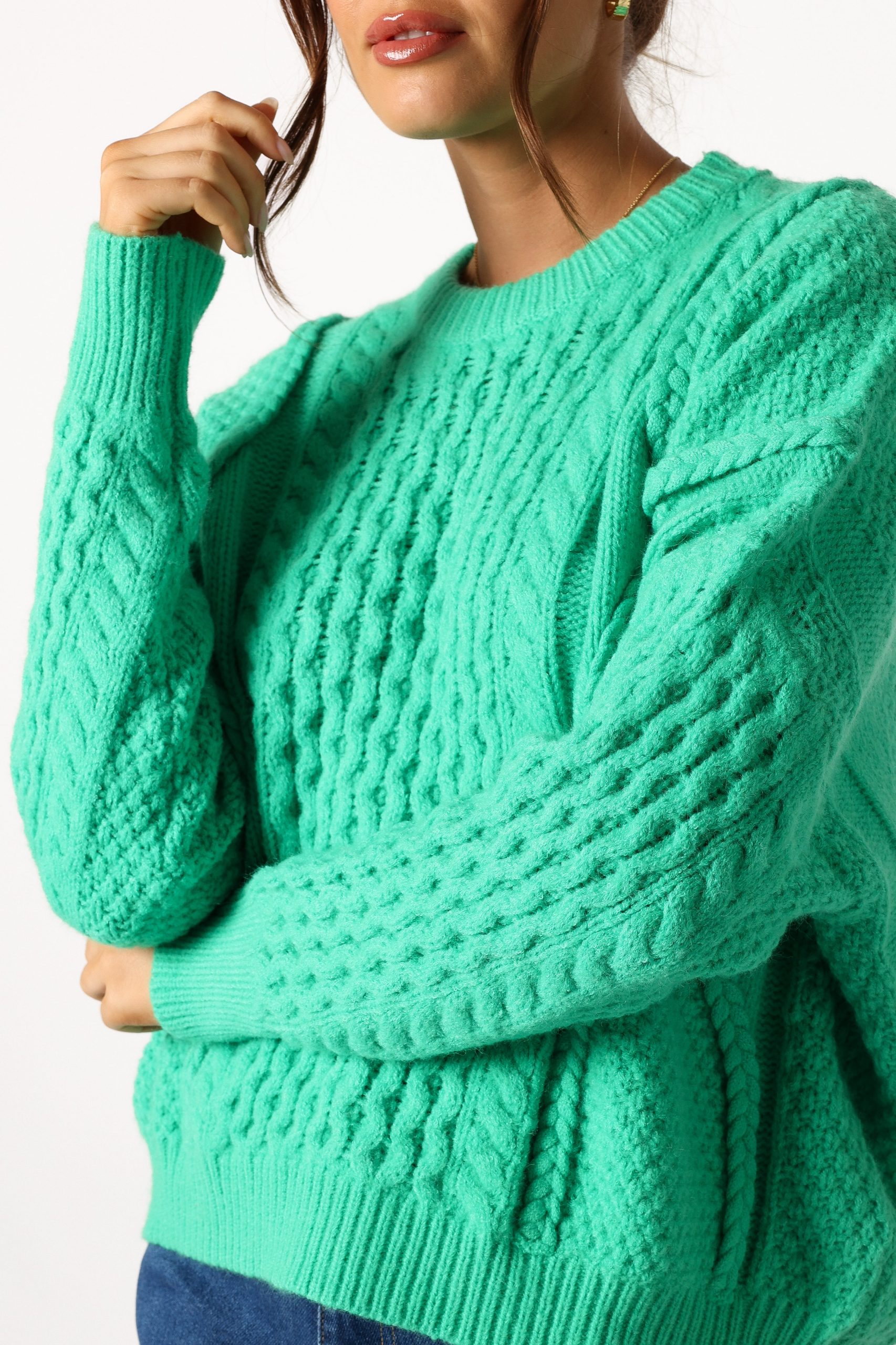 Bentley Knit Sweater - Green - Image 6