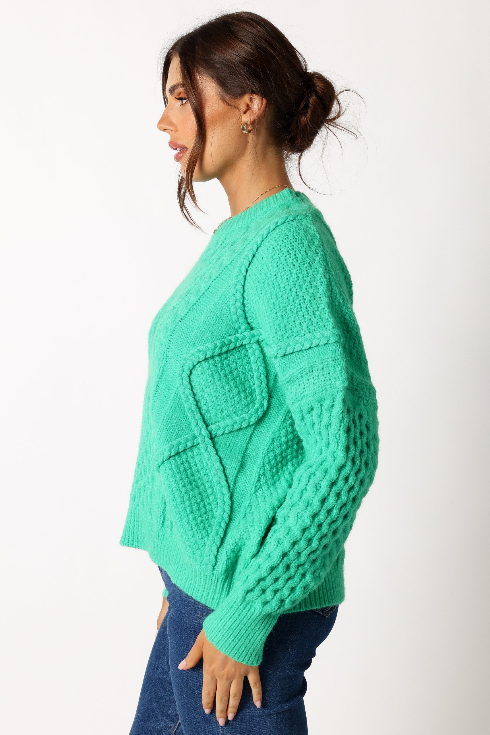 Bentley Knit Sweater - Green - Image 2