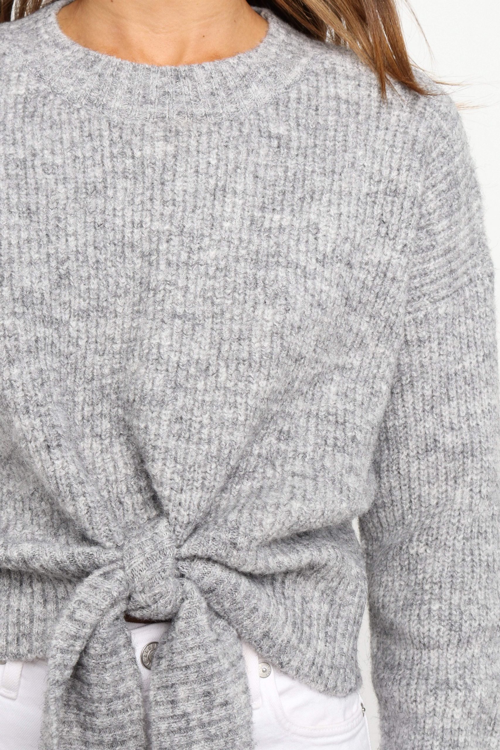 Captivate Knit Sweater - Grey - Image 9