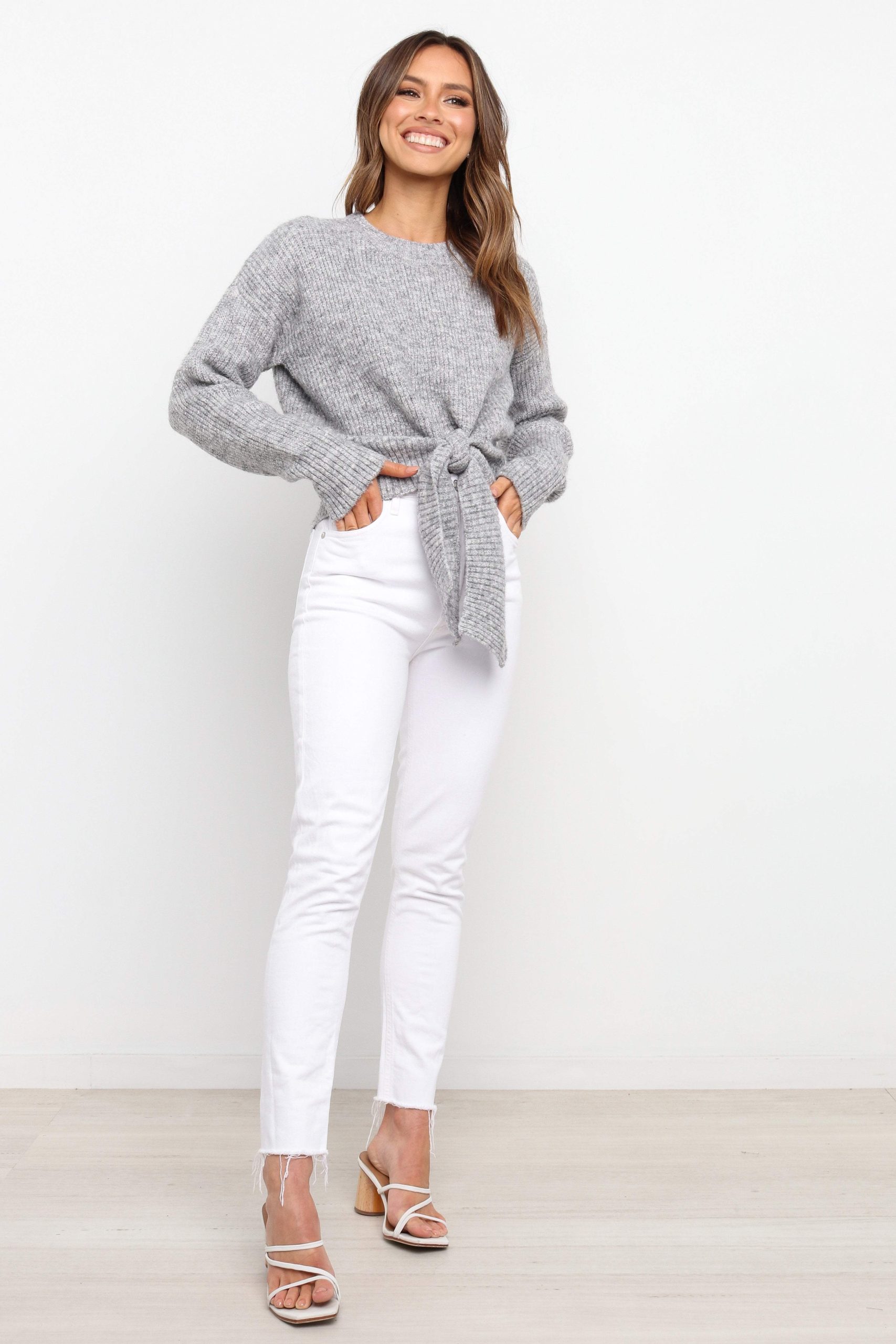 Captivate Knit Sweater - Grey - Image 7