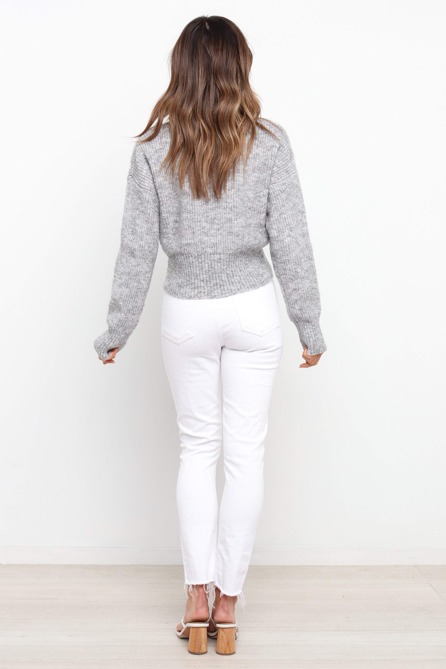 Captivate Knit Sweater - Grey - Image 8