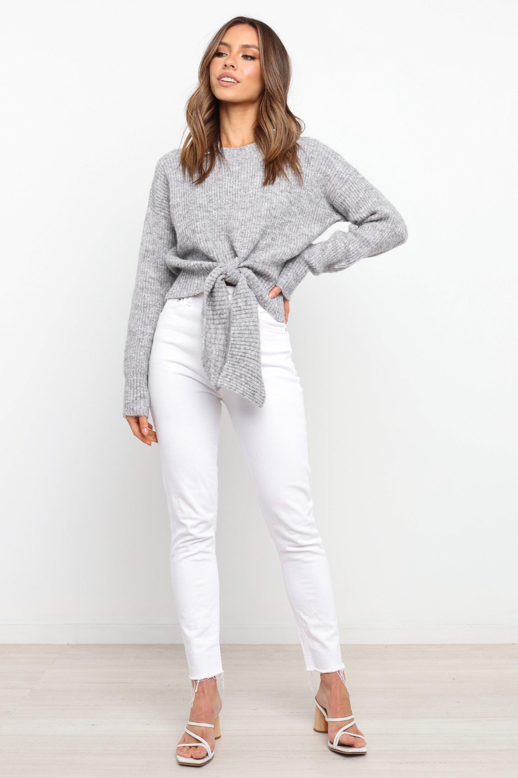 Captivate Knit Sweater - Grey - Image 4