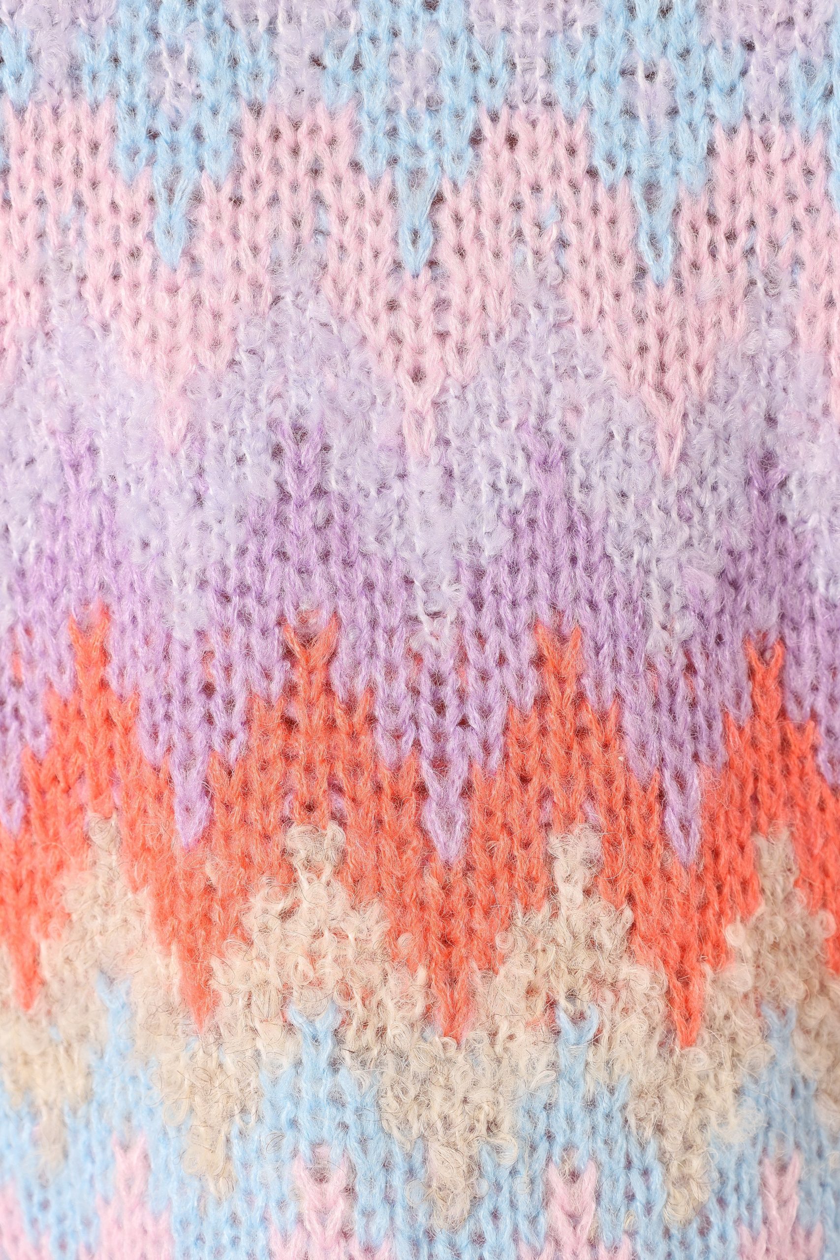 Emerson Fairisle Knit Sweater - Coral Blue - Image 7