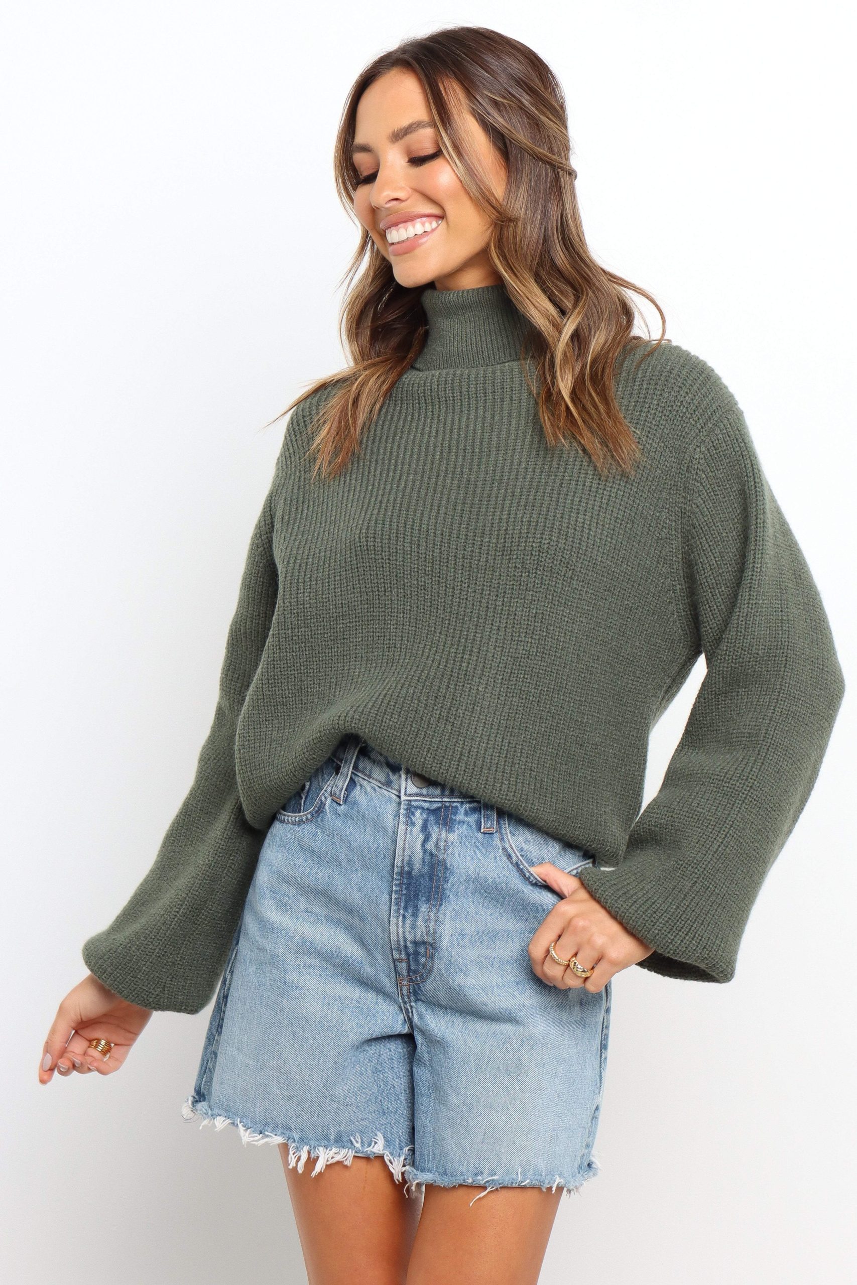 Freddie Knit Sweater - Green - Image 2