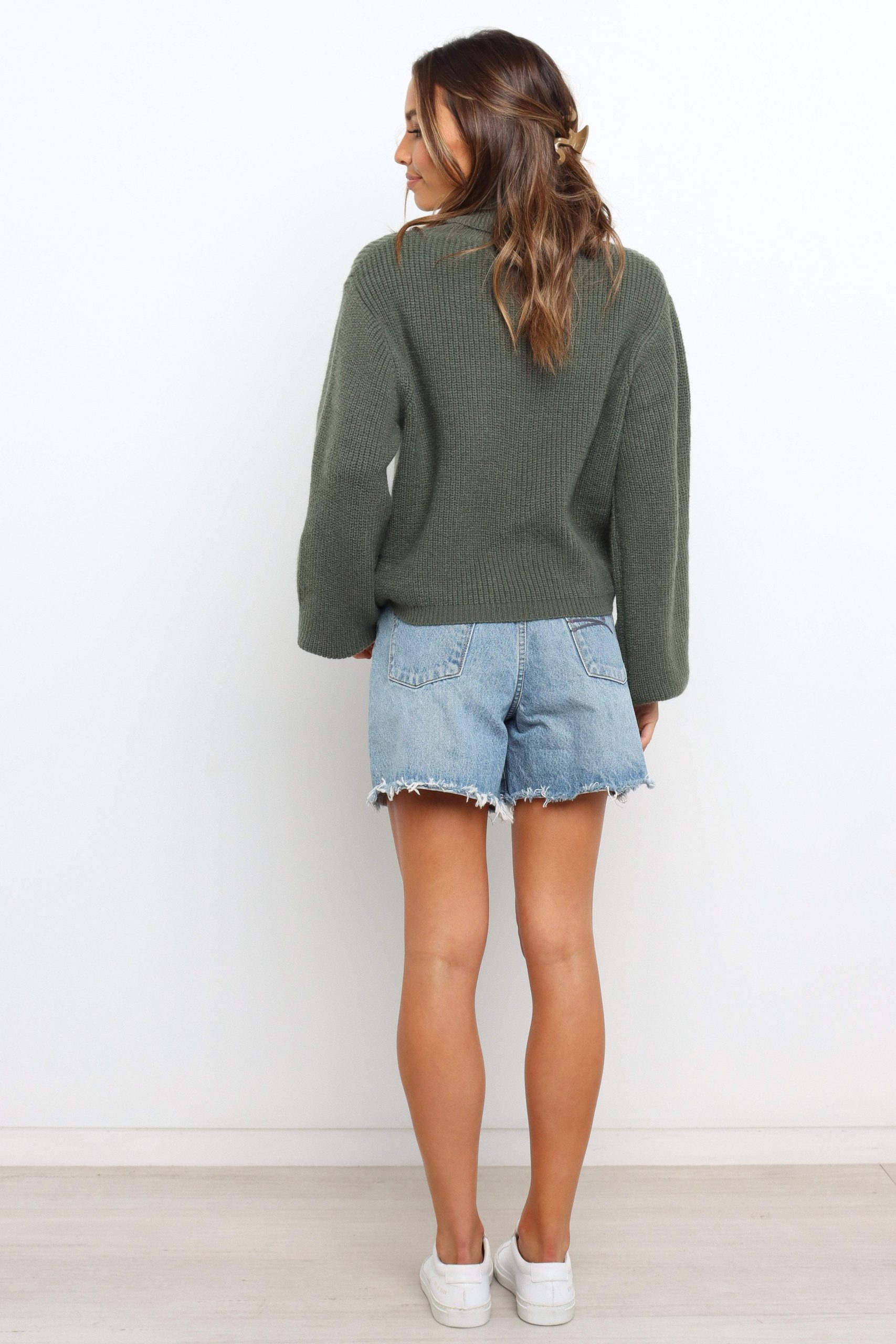 Freddie Knit Sweater - Green - Image 7