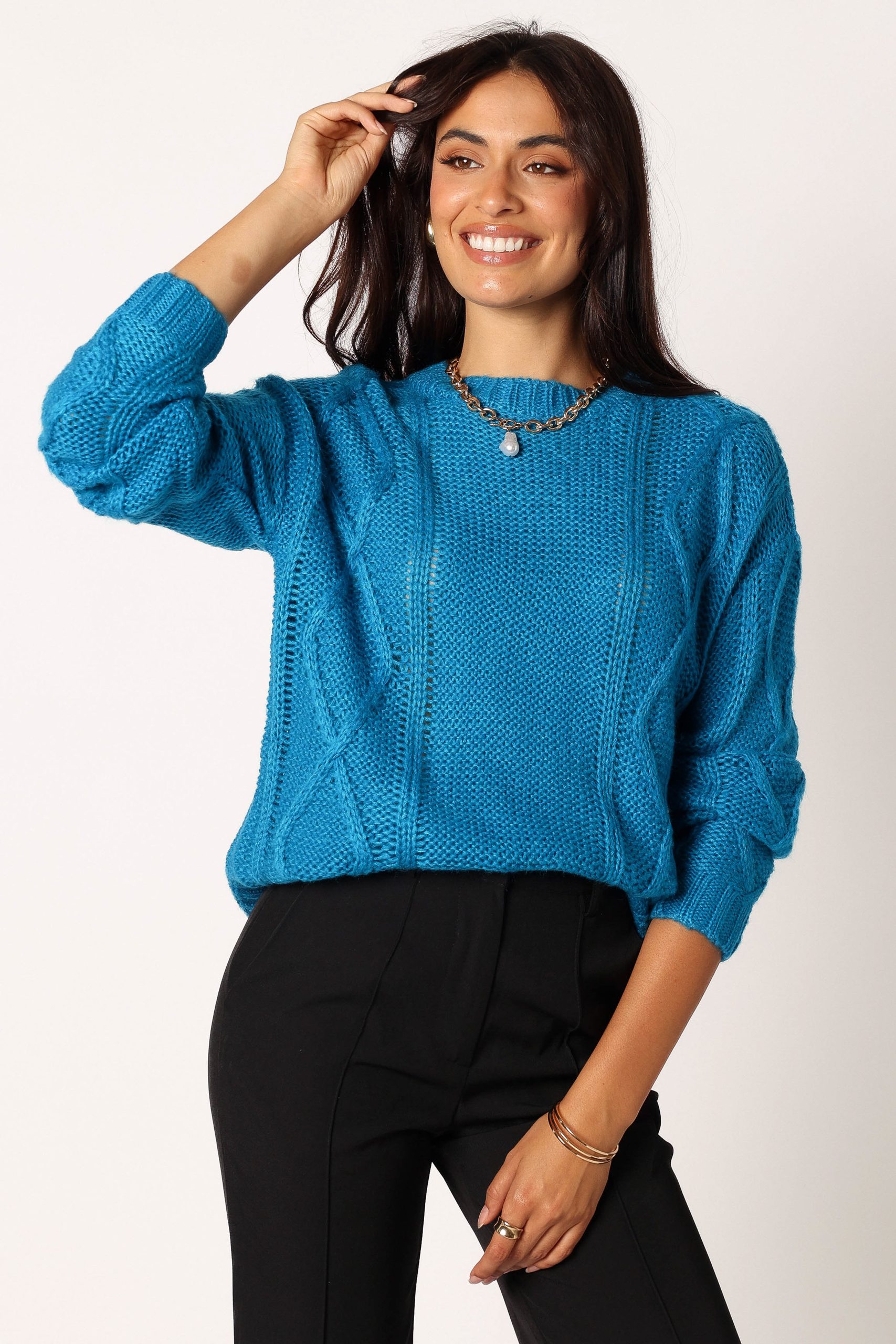 Michaela Knit Sweater - Royal Blue - Image 2