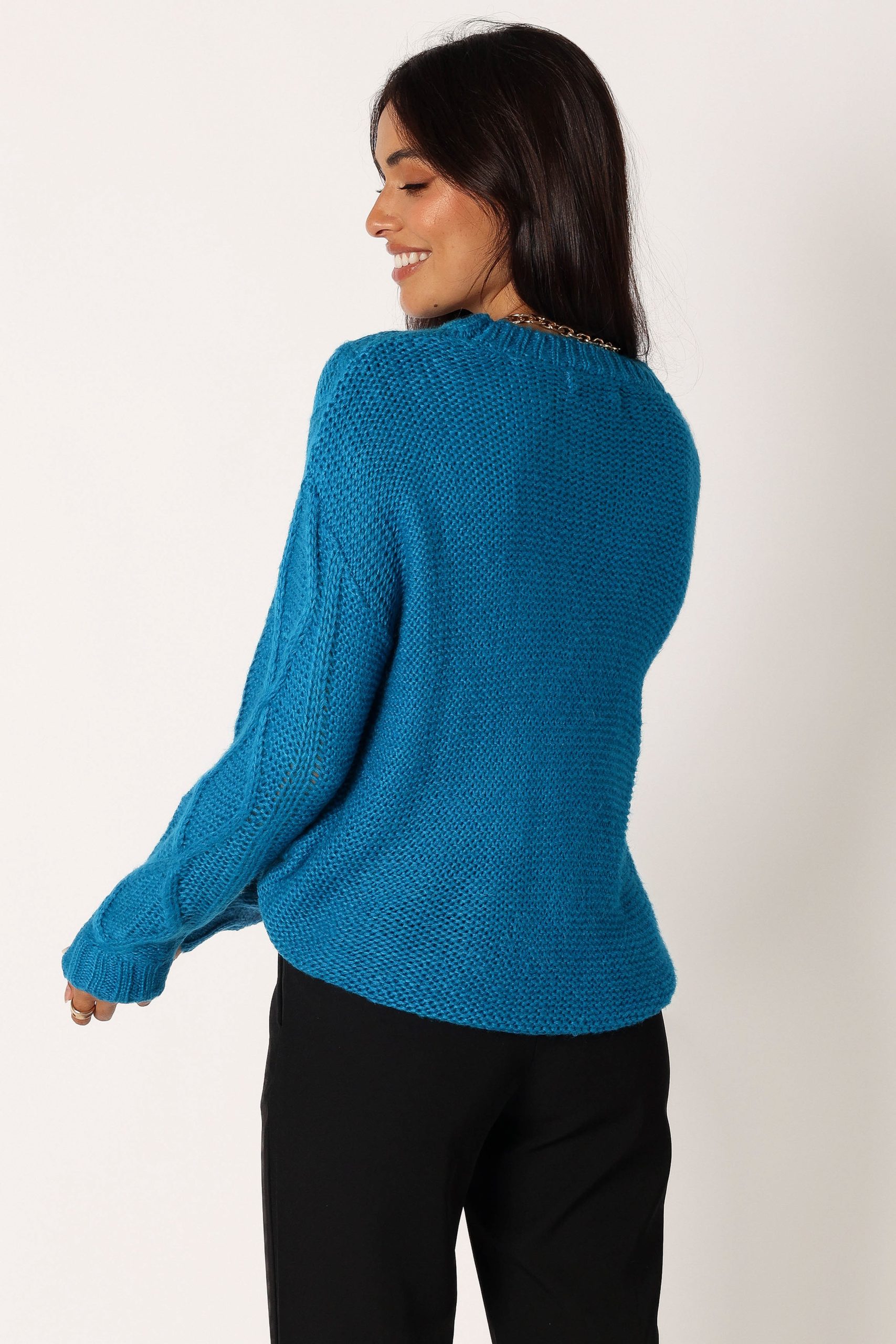 Michaela Knit Sweater - Royal Blue - Image 4