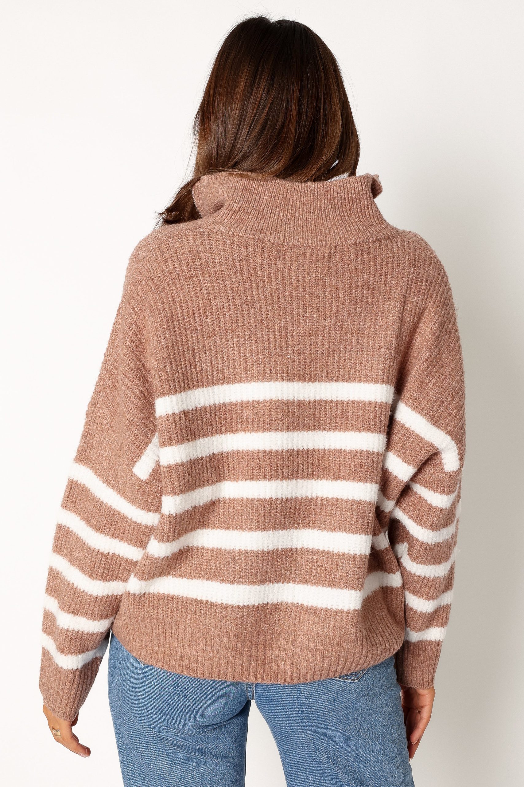 Miranda Knit Sweater - Taupe - Image 4