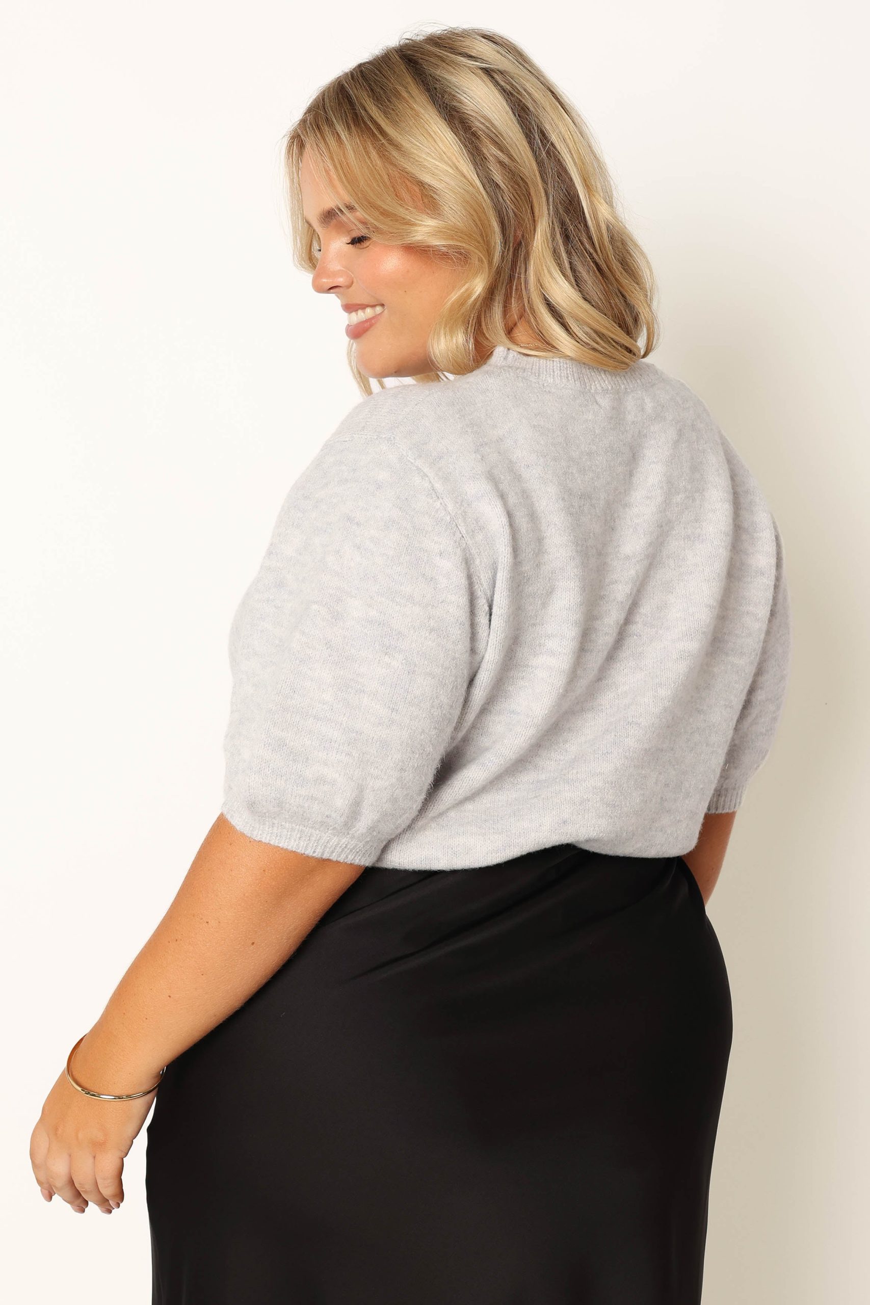 Noah Knit Sweater - Light Heather Grey - Image 5