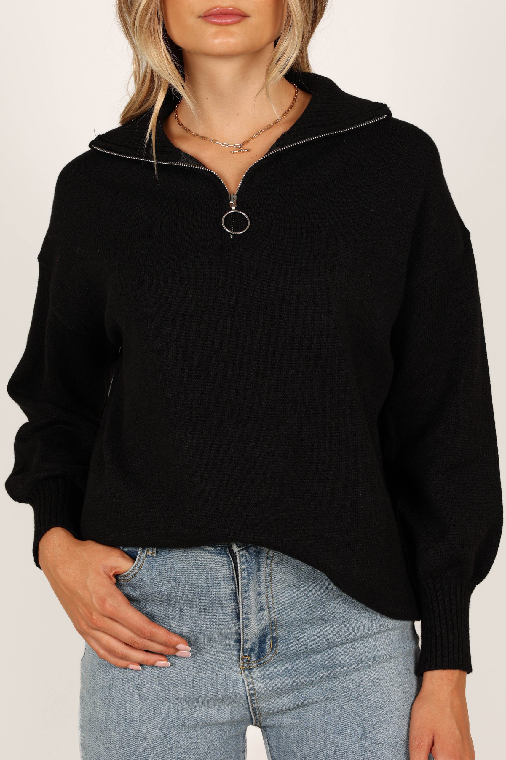 Whistler Knit Sweater - Black - Image 2