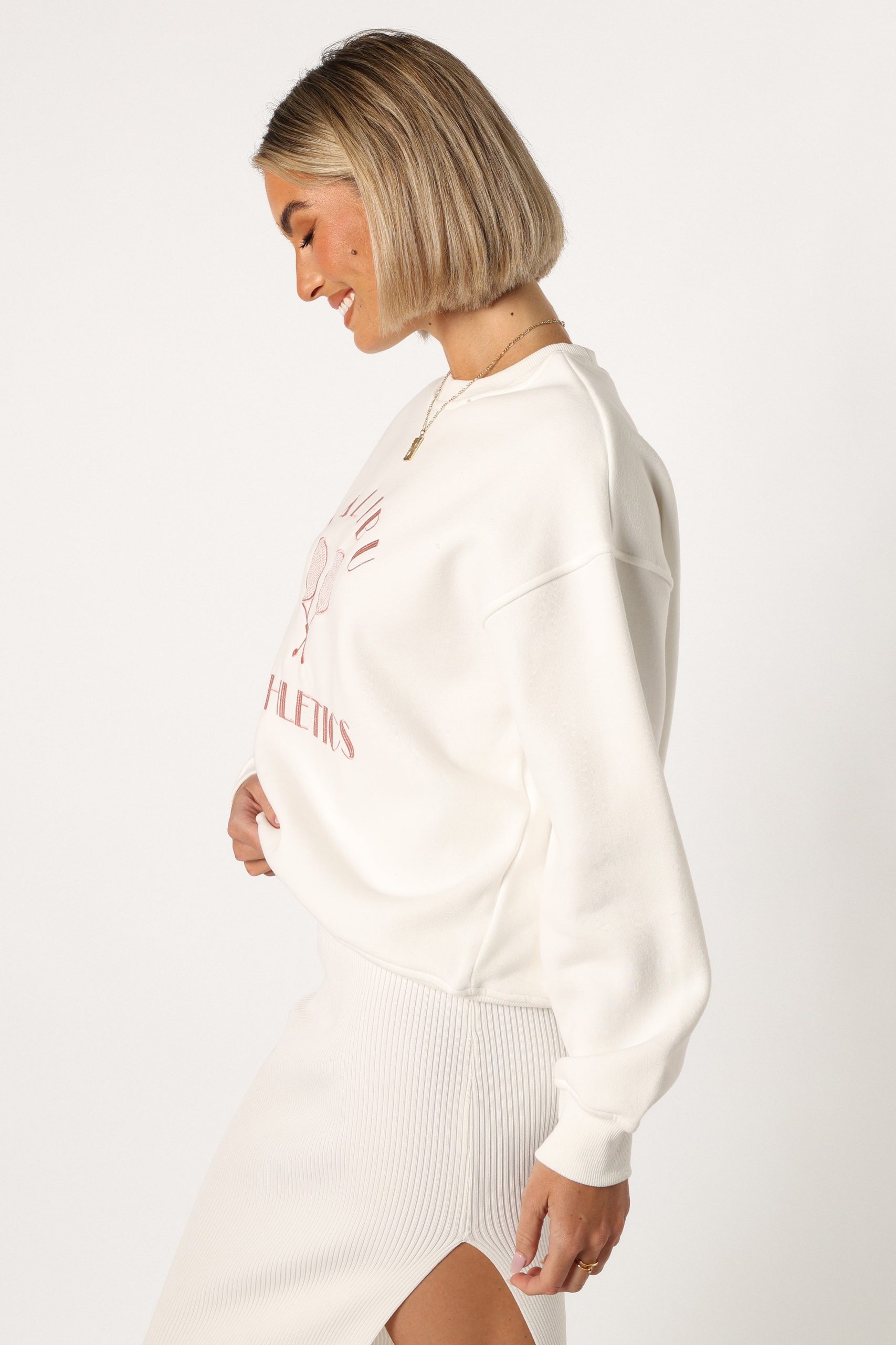 Cielo Malibu Athletics Sweatshirt - White - Image 5