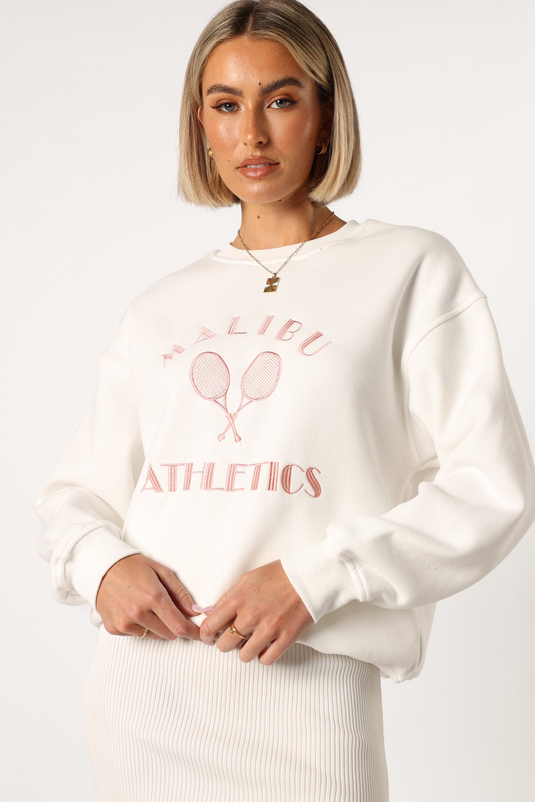 Cielo Malibu Athletics Sweatshirt - White - Image 6