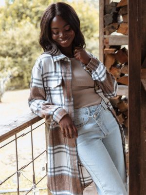 Dion Shacket - Brown Check