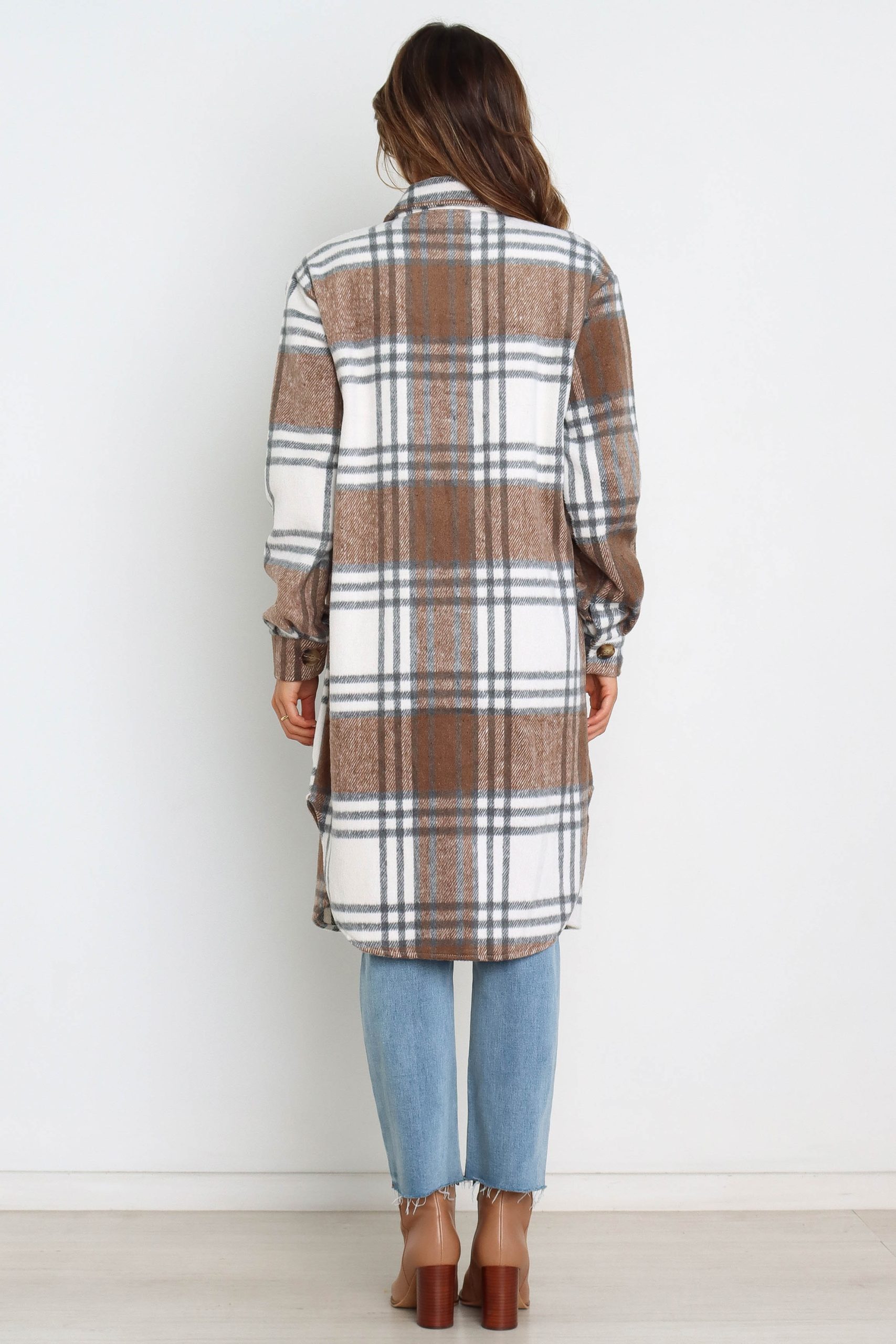 Dion Shacket - Brown Check - Image 6