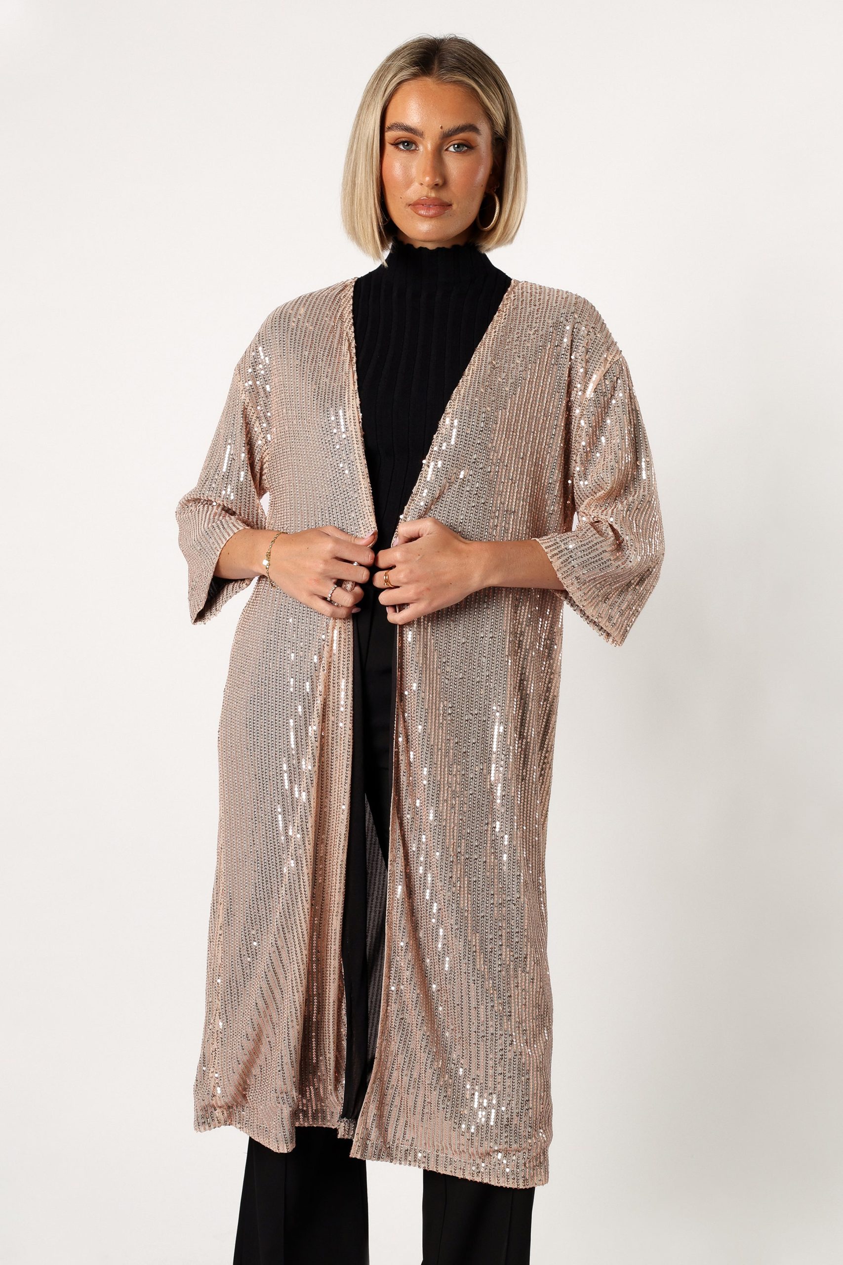 Jayleen Sequin Duster - Gold - Image 8