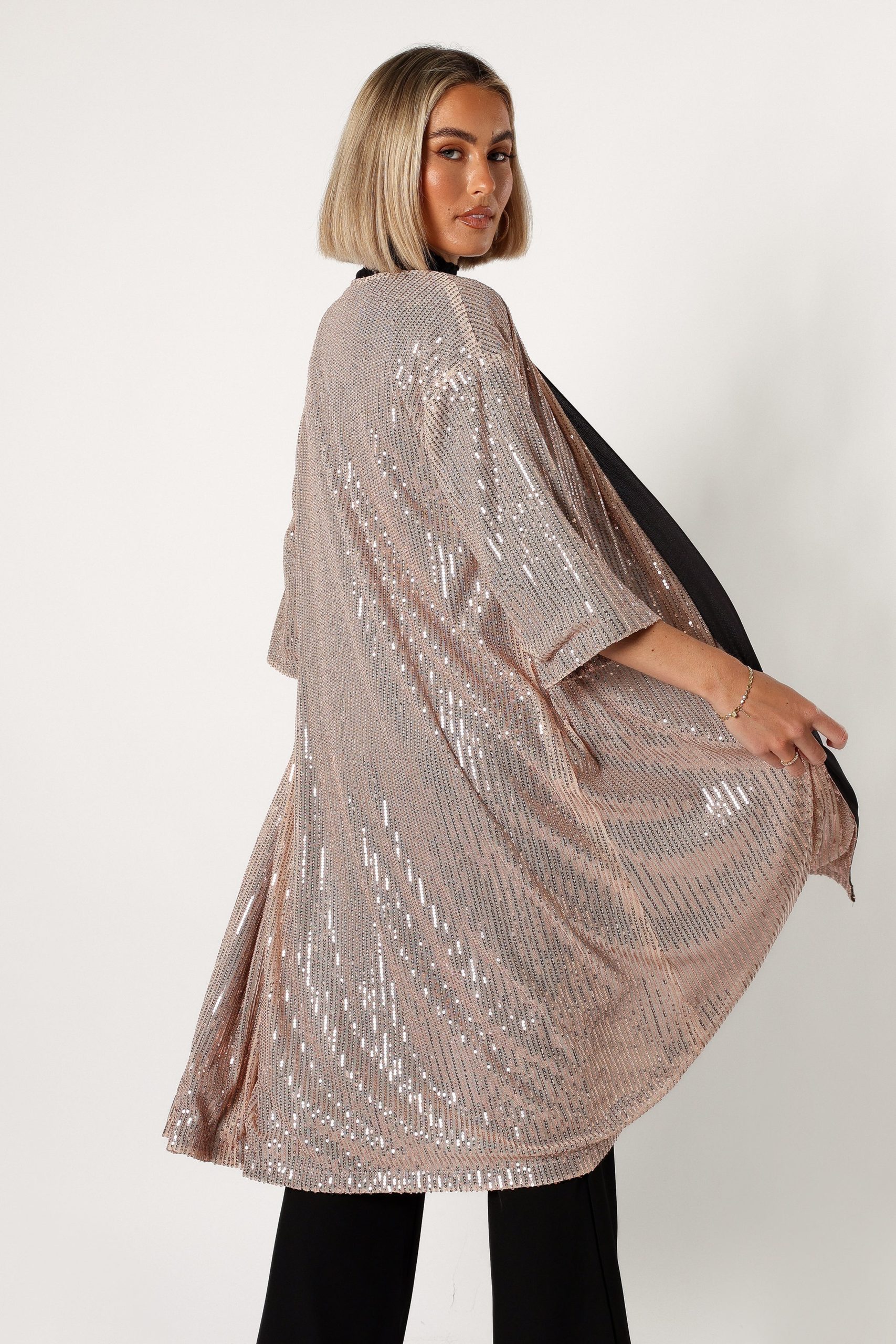 Jayleen Sequin Duster - Gold - Image 2