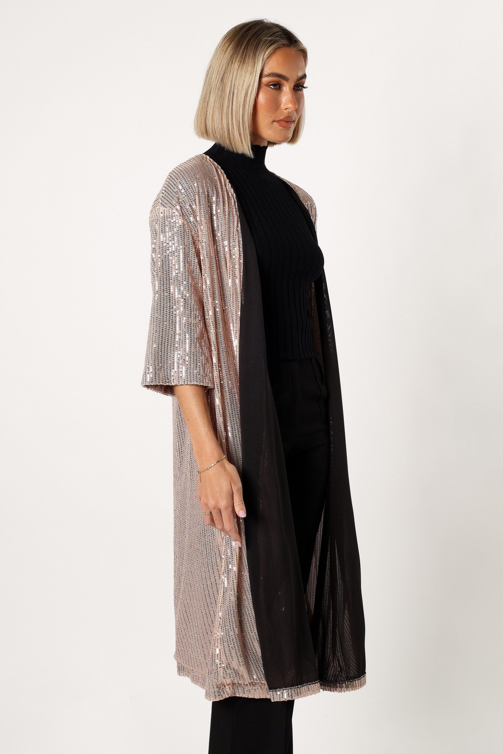 Jayleen Sequin Duster - Gold - Image 6