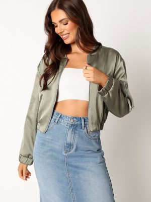 Kyra Bomber Jacket - Sage
