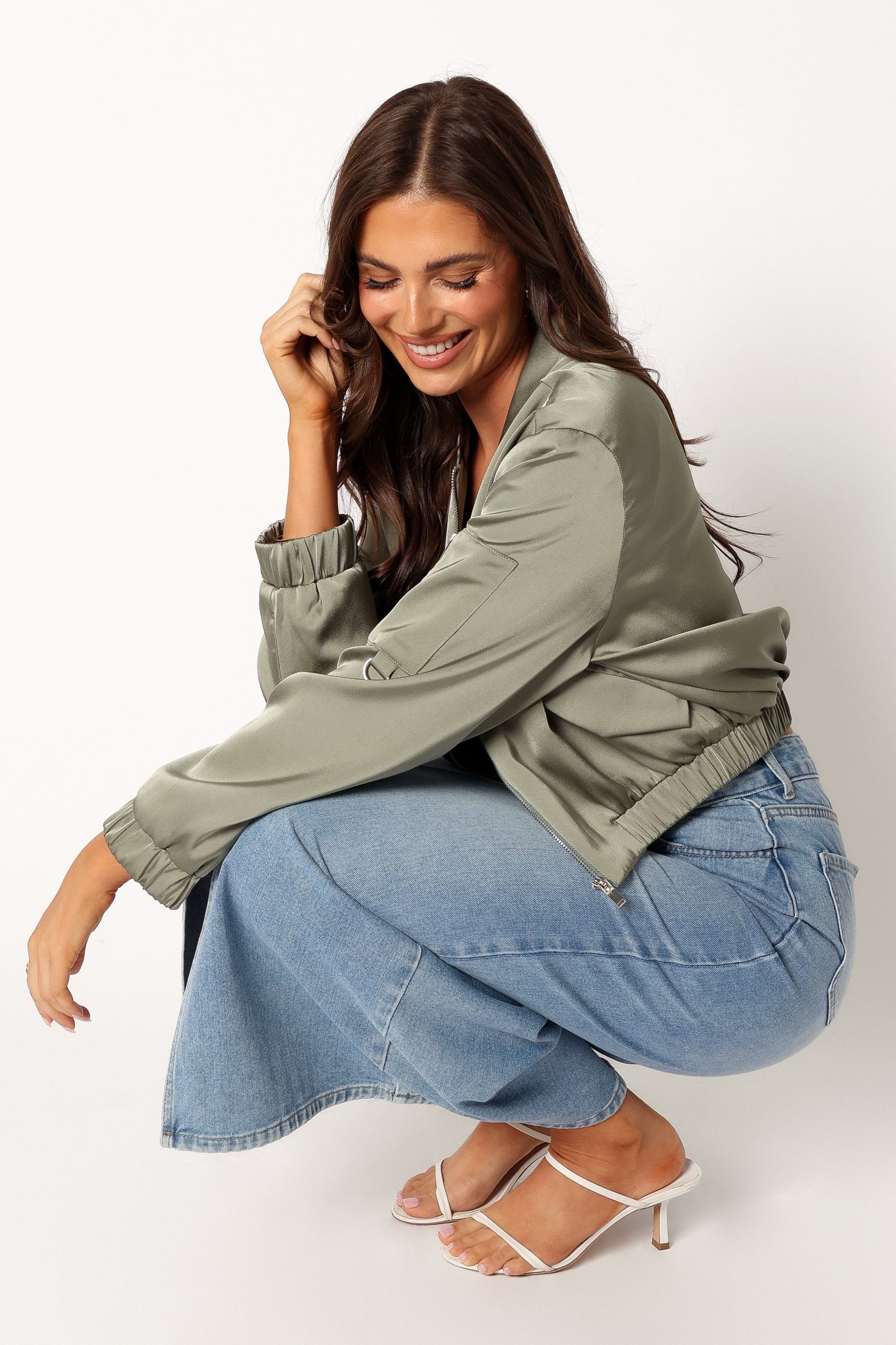 Kyra Bomber Jacket - Sage - Image 3