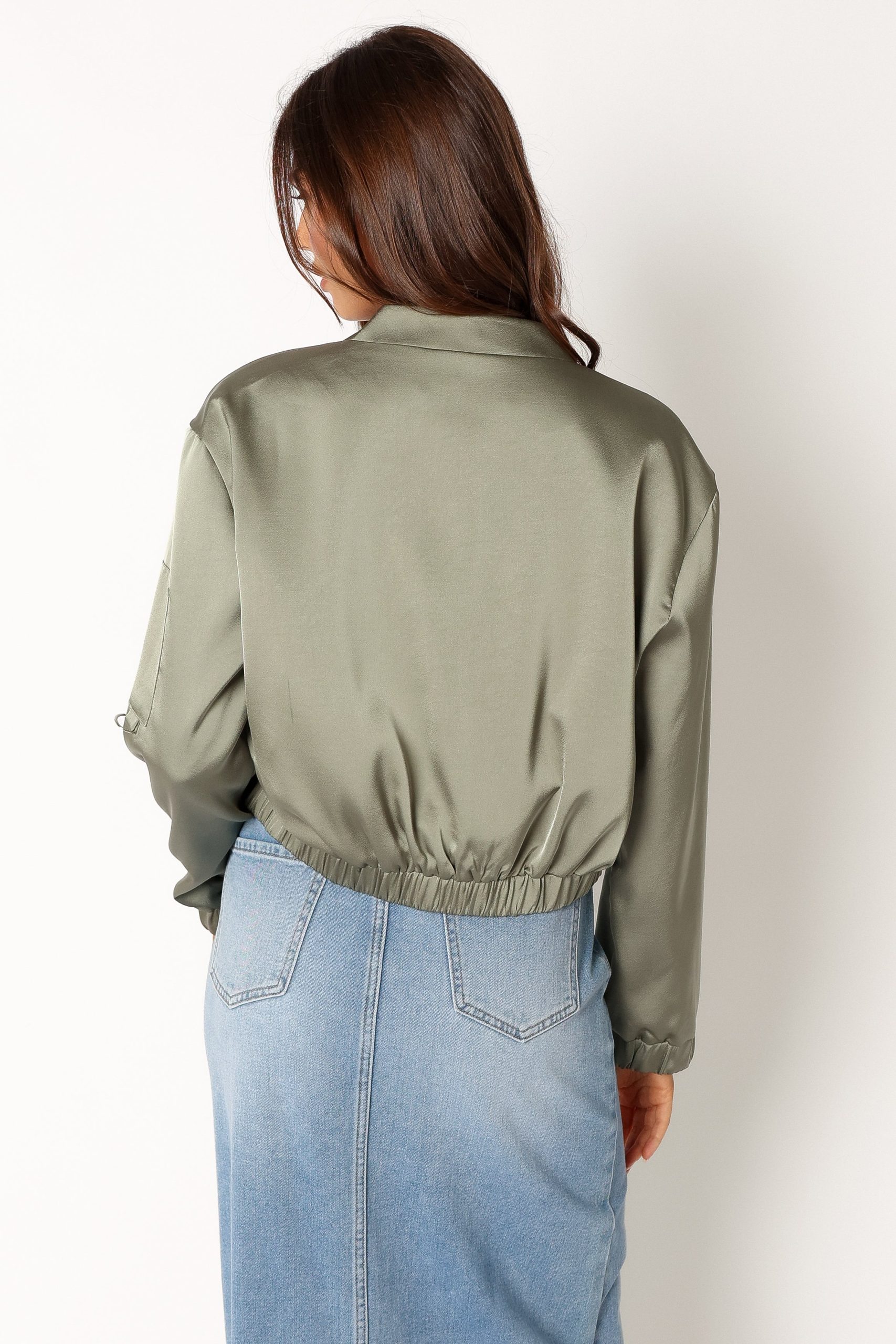 Kyra Bomber Jacket - Sage - Image 5