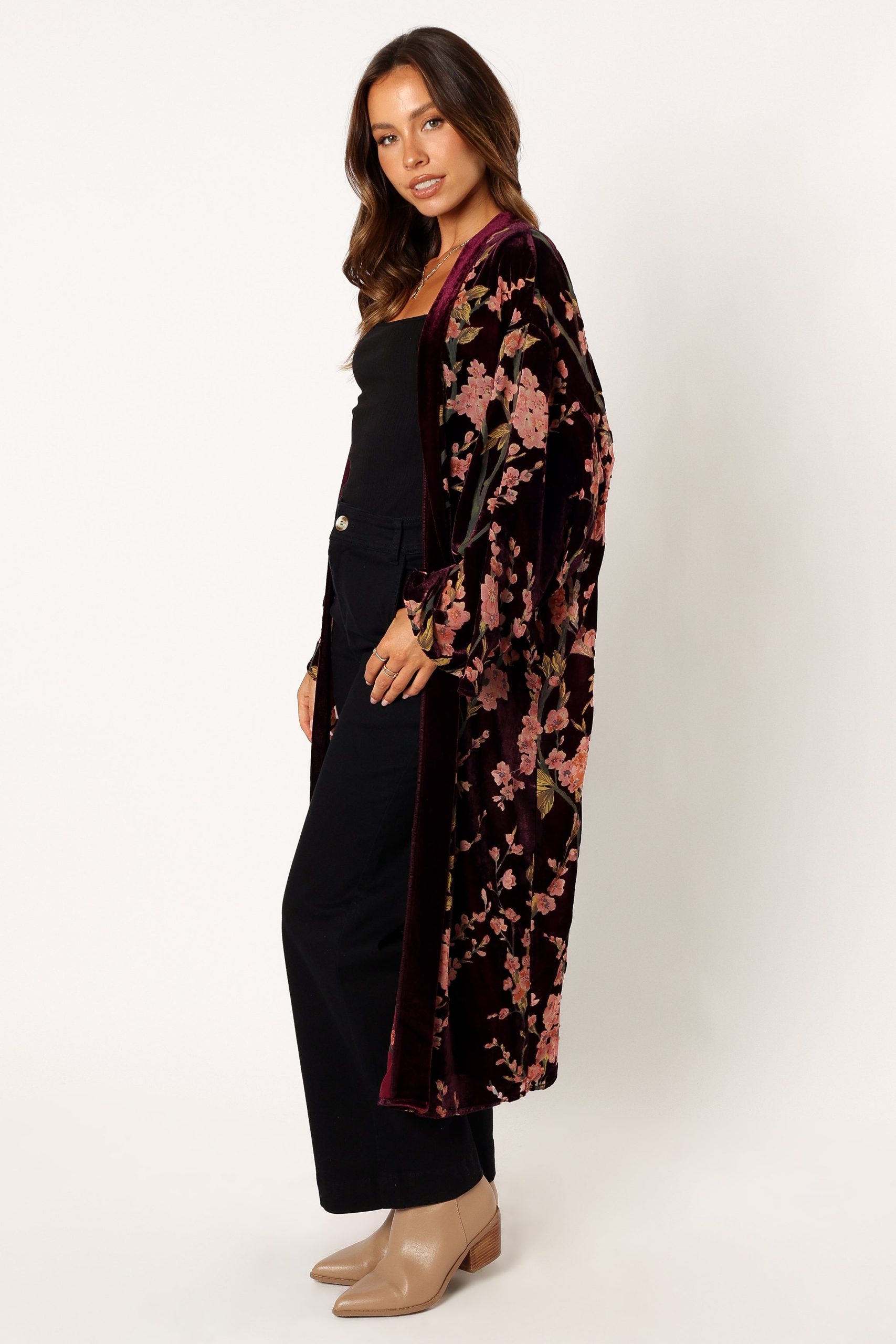 Lennon Velvet Duster - Floral - Image 5