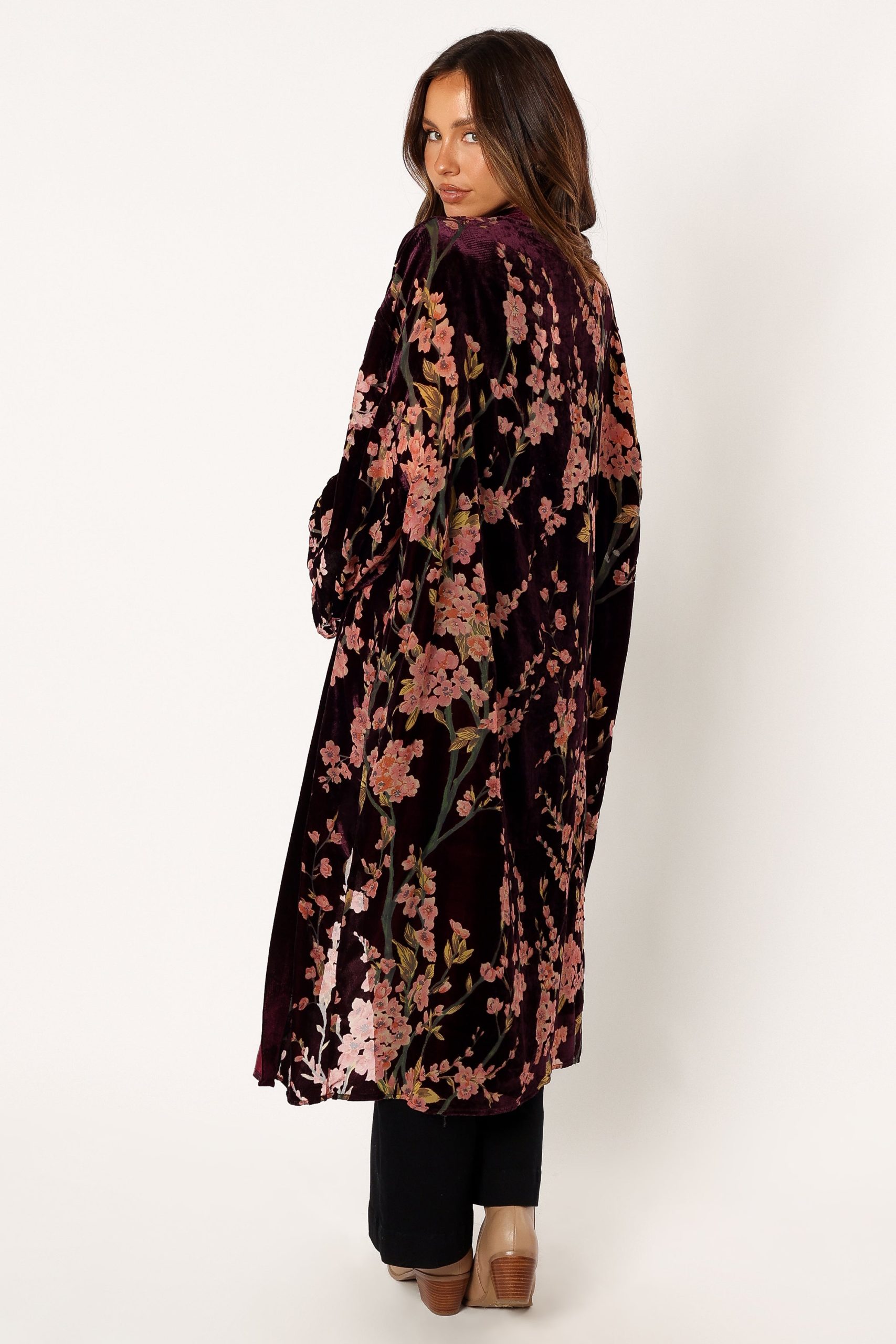 Lennon Velvet Duster - Floral - Image 8