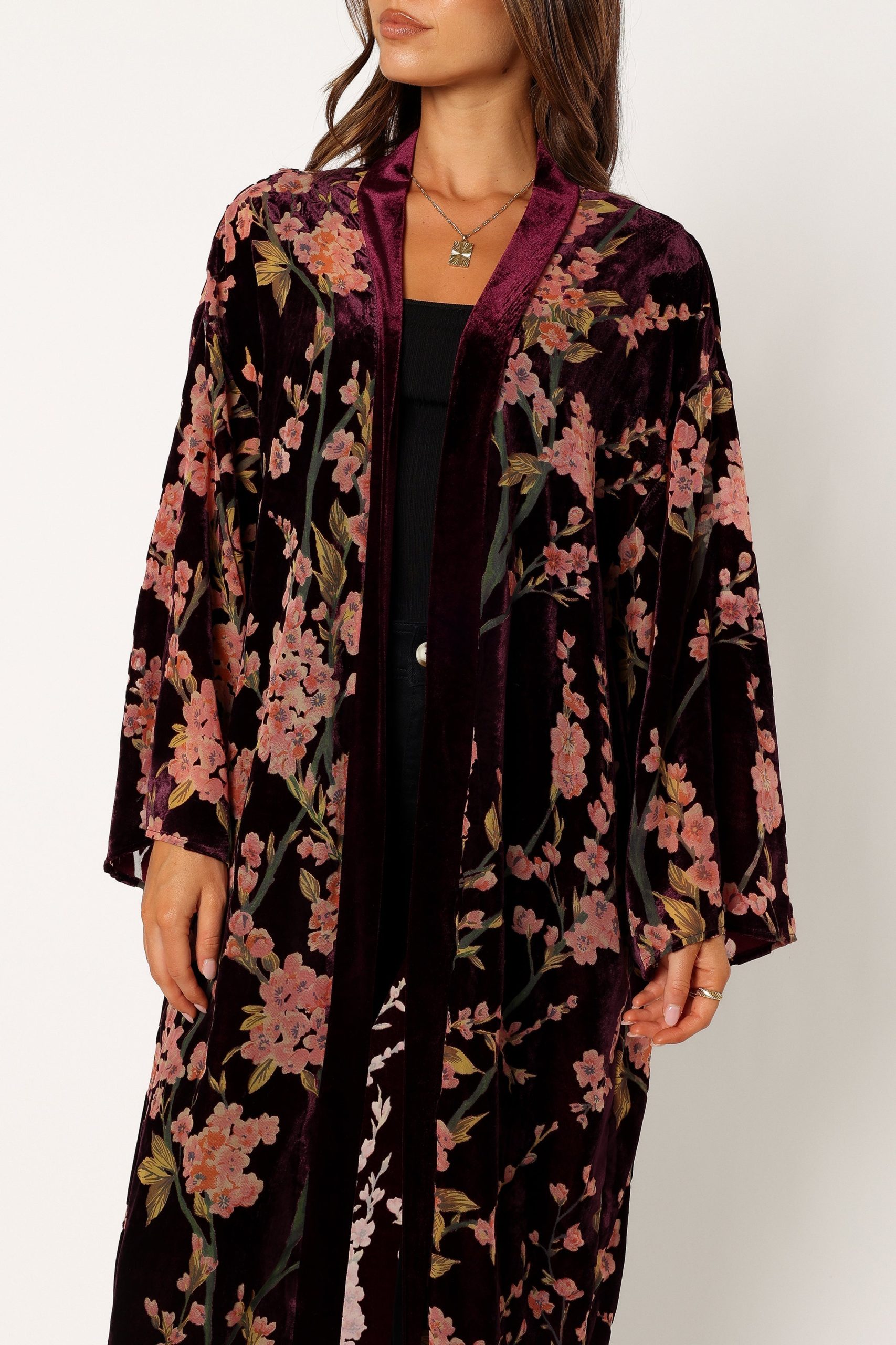 Lennon Velvet Duster - Floral - Image 9