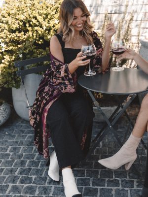 Lennon Velvet Duster - Floral