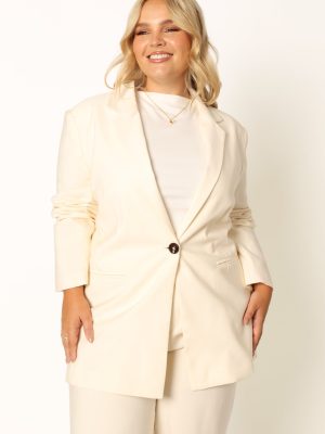 Noelle Oversized Blazer - Cream